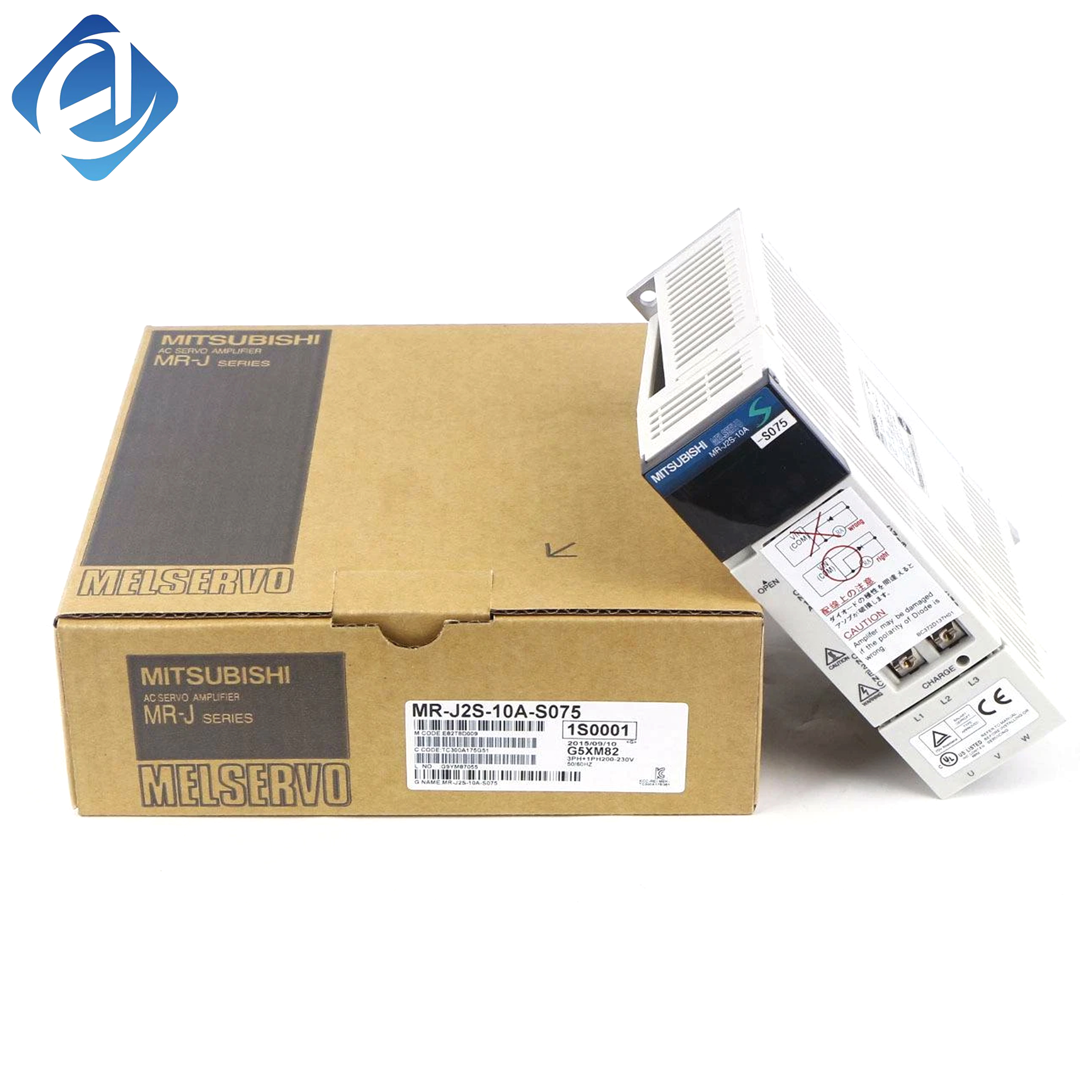 مشغّال سيرفو أصلي جديد MR-J2S-10A-S075 من سلسلة J2S. تحكّم دقيق في السرعة والموقع. أداء مستقر، ويُستخدم في التحكم الحركي ذي القدرة المنخفضة في المعدات الصناعية الآلية.