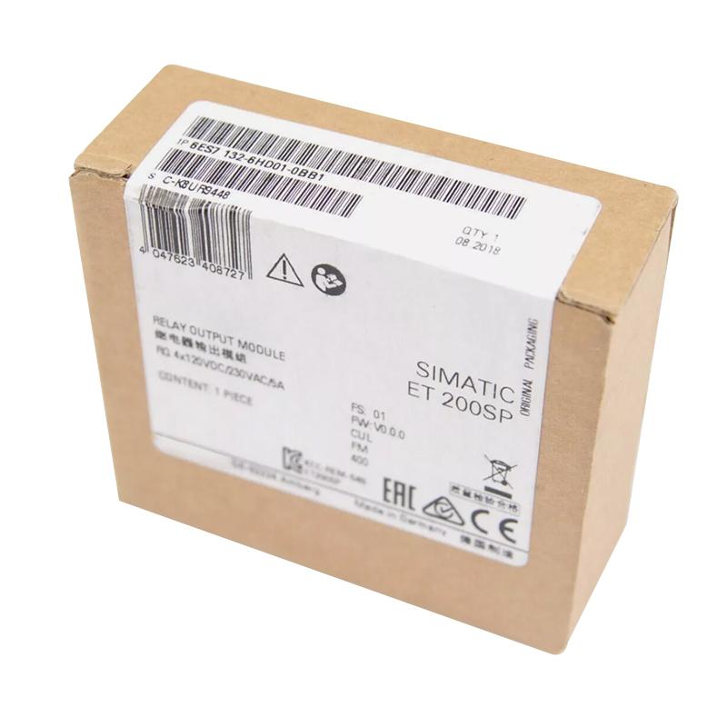 New Original 6ES7 132-6HD01-0BB1 6ES7132-6HD01-0BB1 relay output module for Siemens SIMATIC ET200SP series. Features reliable switching, electrical isolation, compact design and high compatibility. Used for controlling actuators