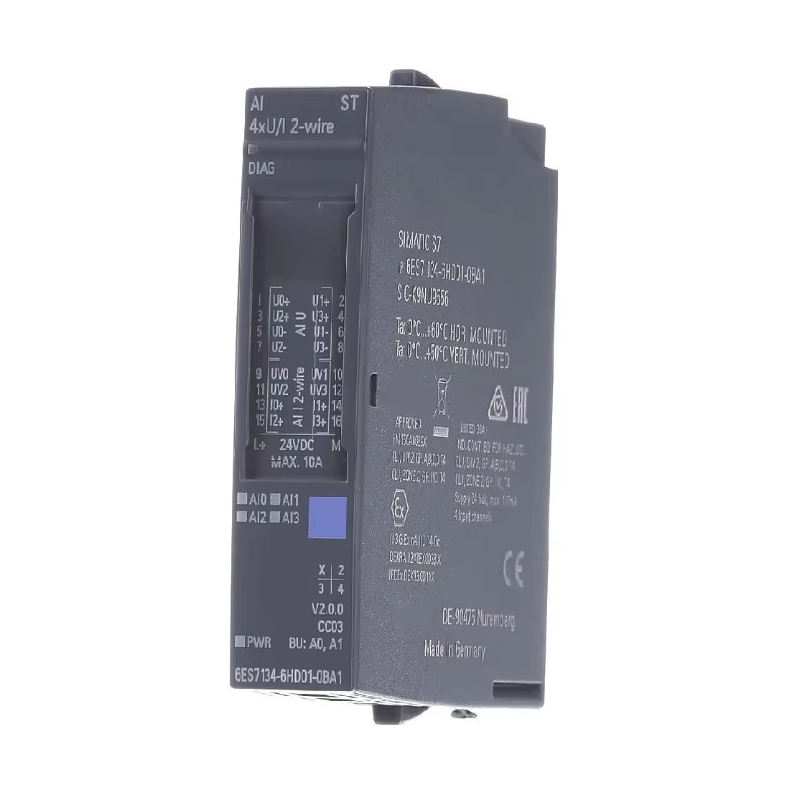 Uus originaalne 6ES7 134-6HD01-0BA1 / 6ES7134-6HD01-0BA1 ET200SP analoogsisendmoodul. Kõrgelt täpsustatud mitmekanalne signaalide kogumine, tugev häirekindlus, ühenduseta (plug-and-play) mooduldisain, kasutatav tööstuslikus temperatuuri- ja rõhuandurites