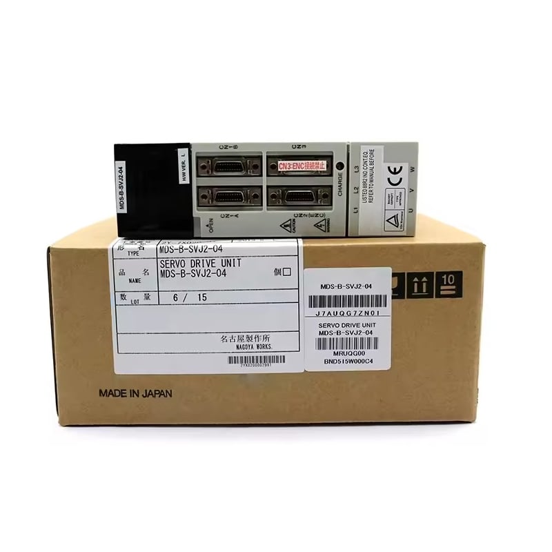 New Original Mitsubishi MDS-B series servo drive unit. It features high-speed response, precise torque control and stable operation. Applied to CNC machine tools and automated processing equipment for accurate servo motion control.