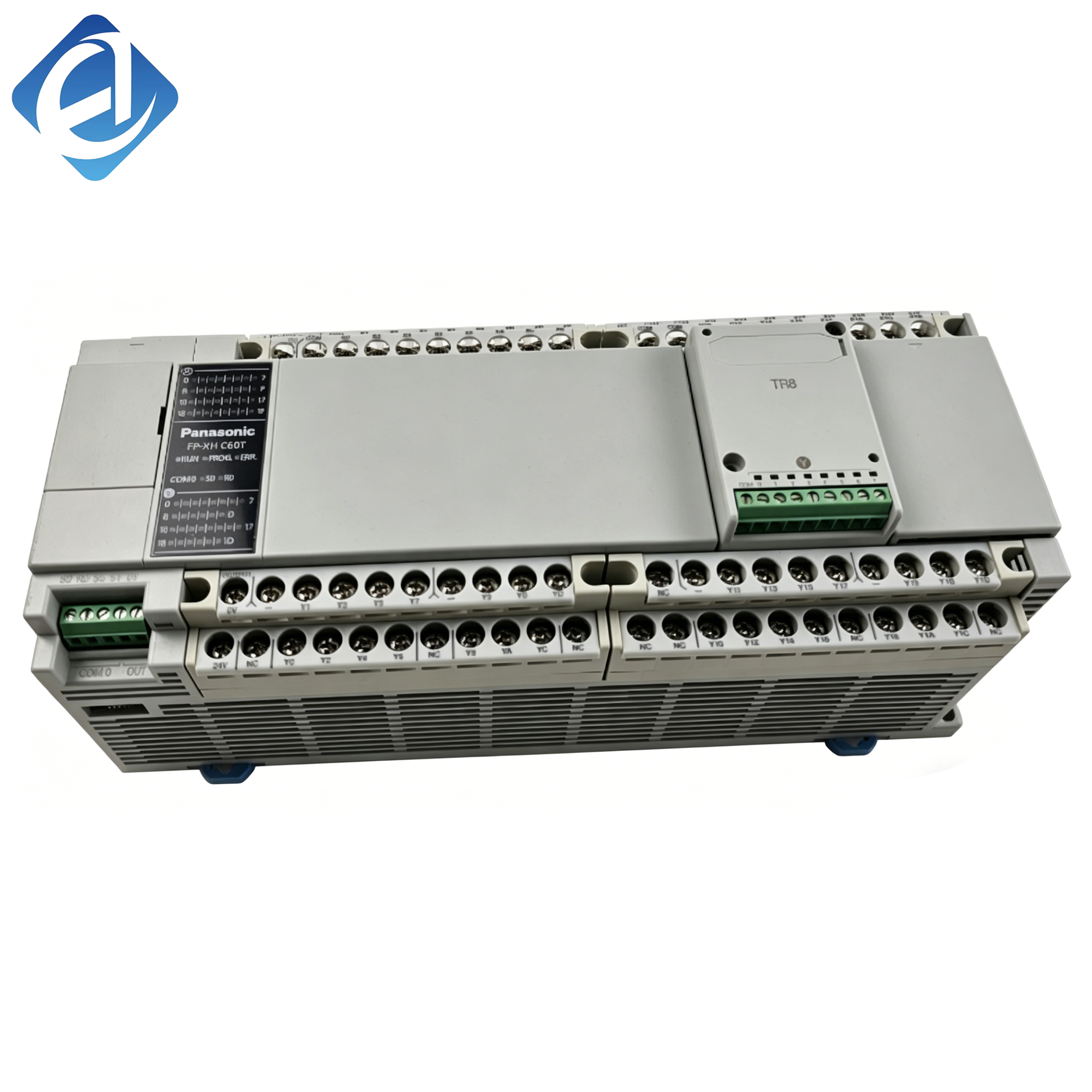 New Original FP-XH C60T Panasonic FP-XH series PLC controller, applied for logic control, sequence operation and motion positioning in medium-sized industrial automation equipment.