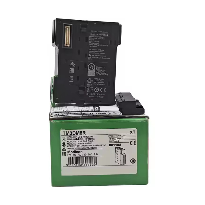 New Original TM3DM8R Modicon TM3 digital mixed module. 8-channel relay input & output signals, stable signal transmission, convenient PLC expansion, strong anti-interference, suitable 