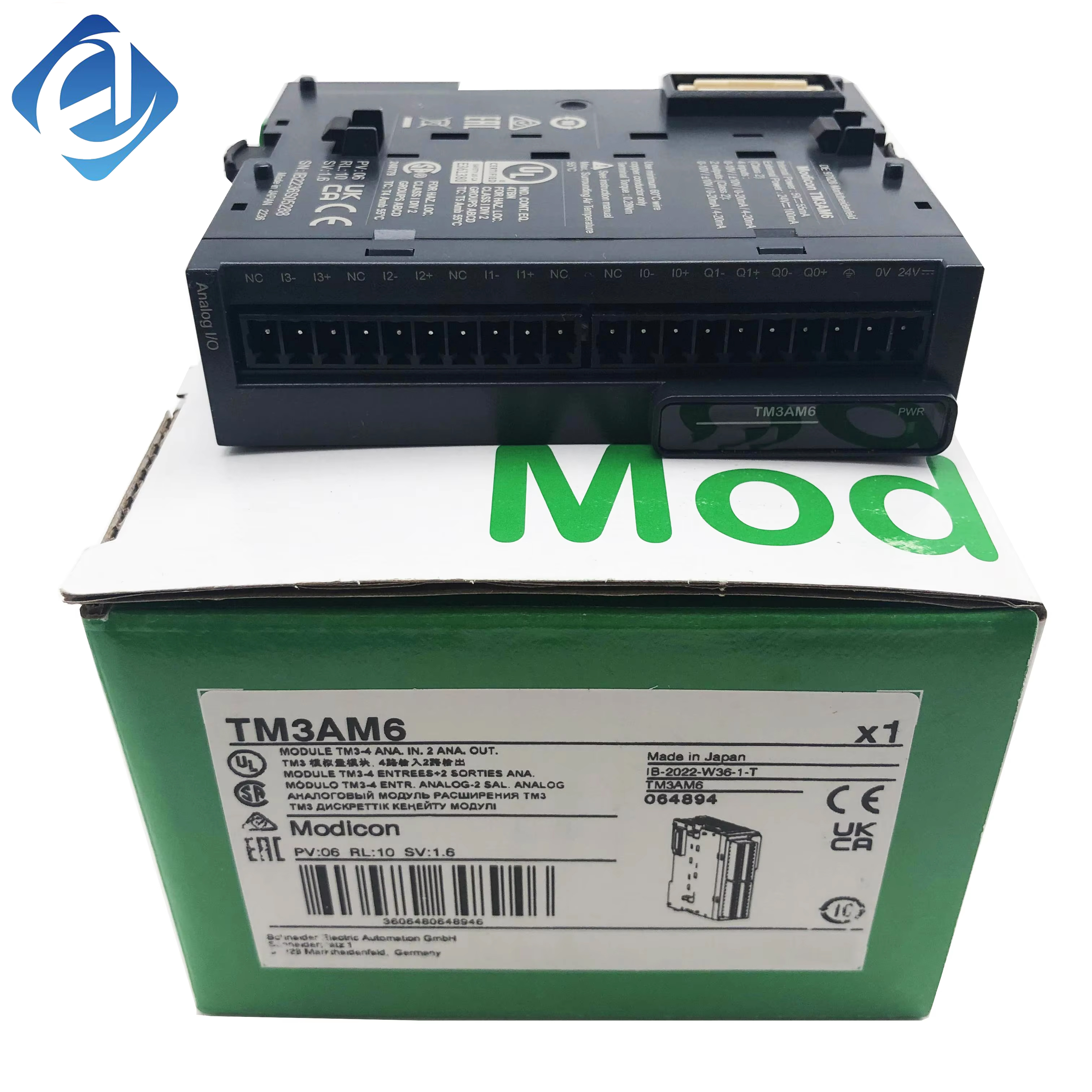 New Original TM3AM6 Schneider Modicon TM3 series mixed digital I/O module. 8-point integrated input and relay output design, stable signal transmission and reliable performance. Compact structure, easy installation