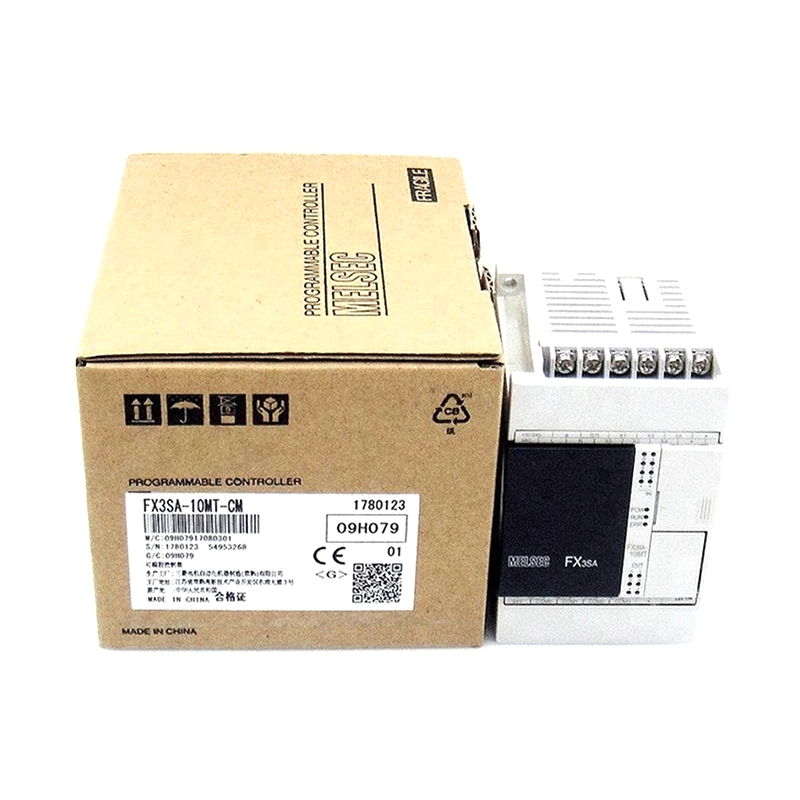 New Original FX3SA-10MT-CM FX3SA series compact PLC. Transistor output type, reliable performance for small-scale industrial automation, equipment logic control 