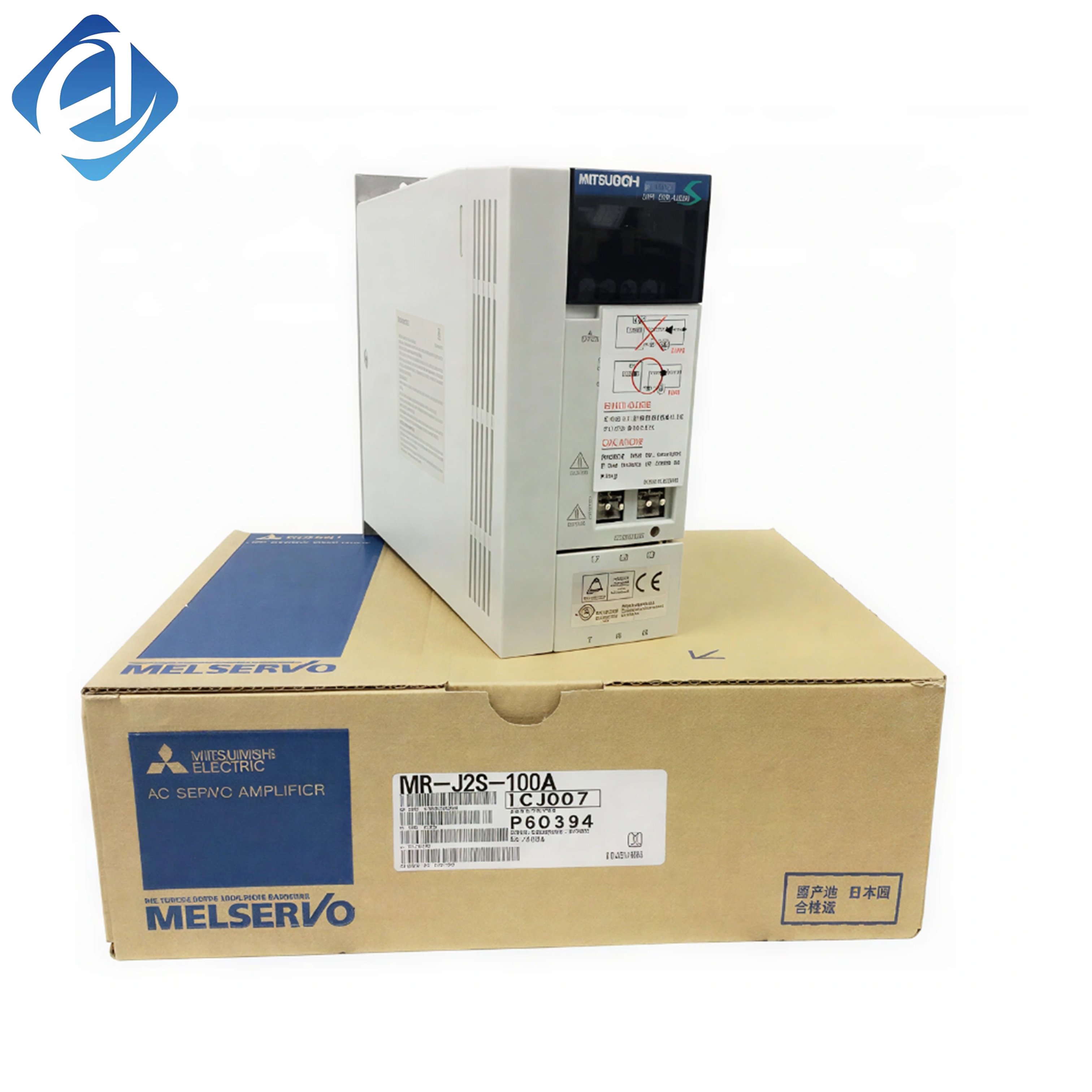 New Original MR-J2-100A MELSERVO-J2 series servo amplifier, 1kW rated power. It achieves high-precision positioning, fast dynamic response and stable speed regulation. Built with multiple safety protection functions
