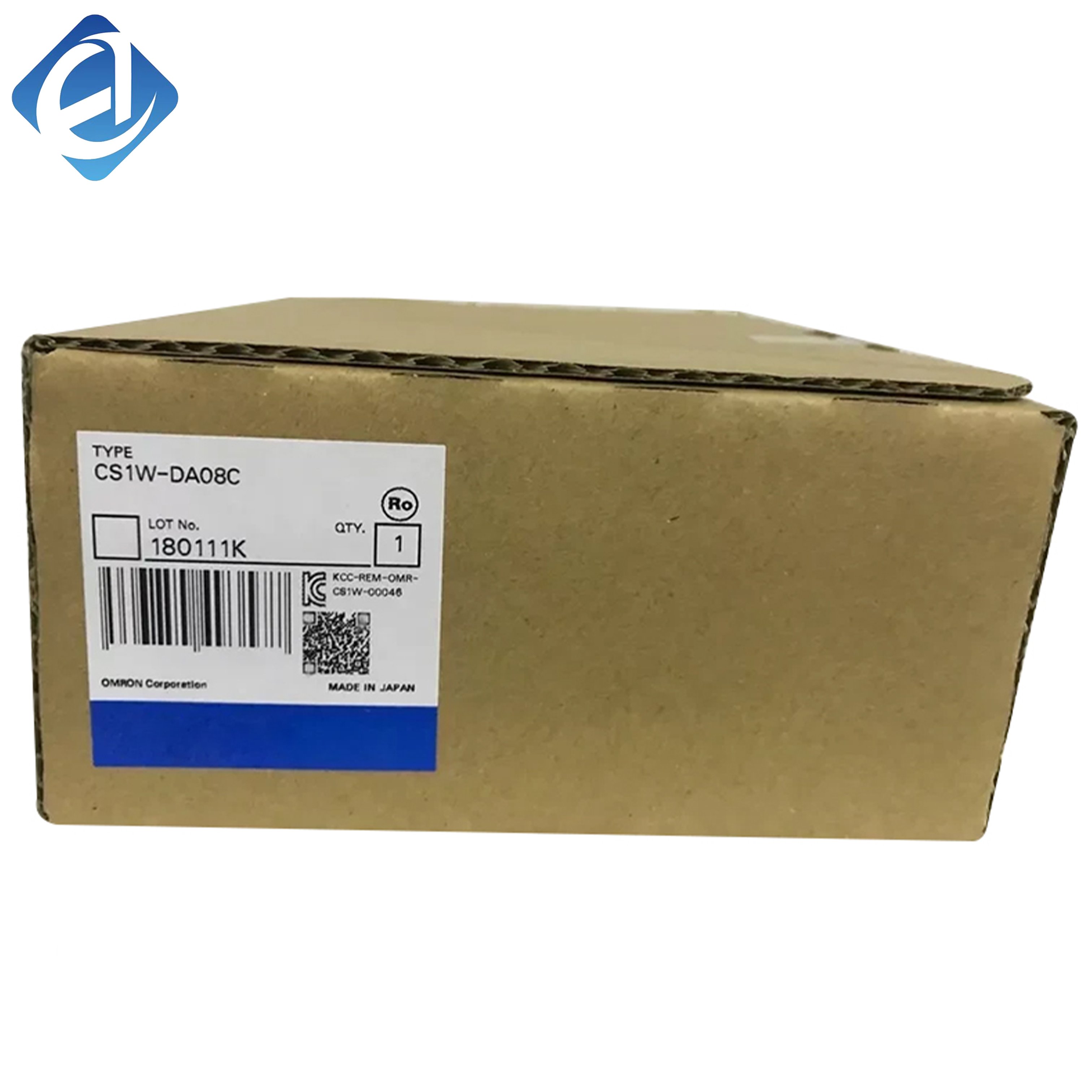 New Original CS1W-DA08C Omron CS1W series analog output module, compatible with CS1 series PLC for converting digital signals into analog voltage and current output in industrial control systems.