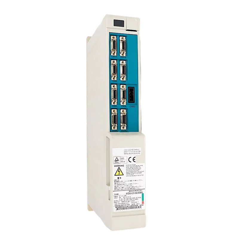 New Original MDS-C1-V2-0303 MDS-C1 series dual spindle servo drive unit. It offers high-performance speed and torque control for CNC machine tools, featuring stable output, precise positioning and comprehensive fault protection