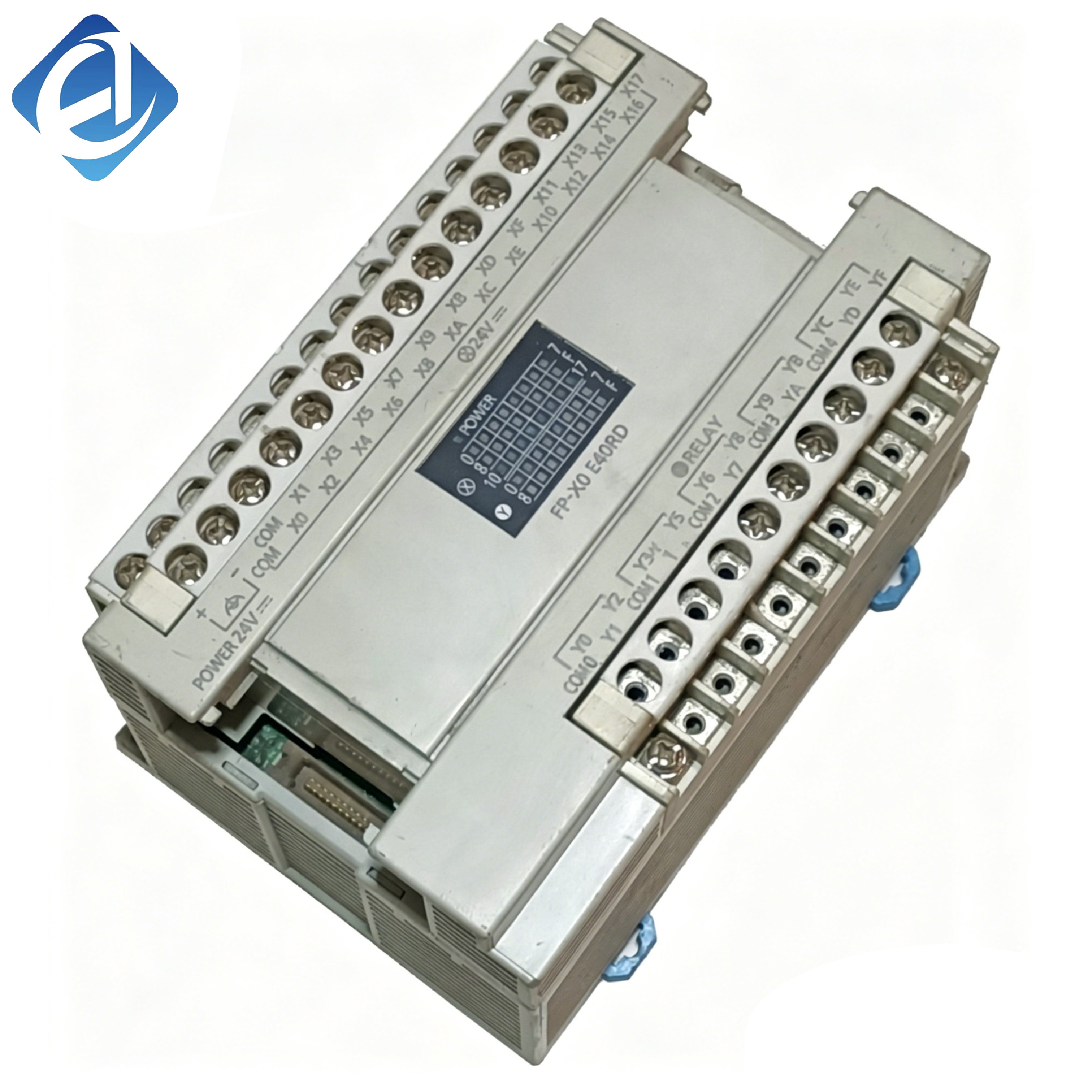 Nový originální rozšiřující modul AFPX0E40RD řady FP-X0, 40bodový reléový vstupně-výstupní rozšiřující modul pro PLC řady FP-X0. Stabilní přenos signálu, spolehlivý reléový výstup a vysoká odolnost proti rušení.