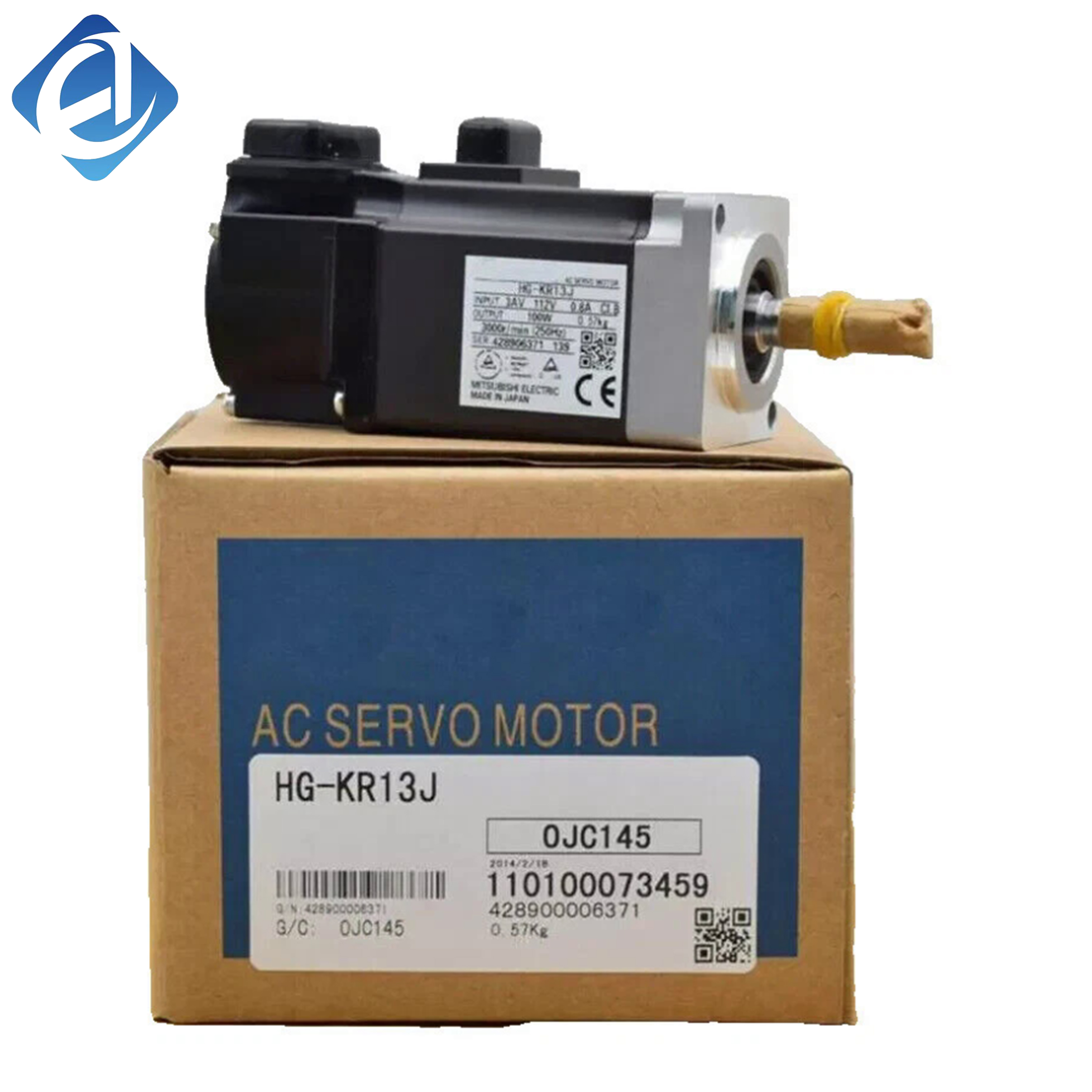 Brand New Original HG-KR13J is MELSERVO-J4 series low inertia servo motor with 100W power. It features high precision positioning, fast response and stable smooth operation. Compact lightweight design with reliable performance