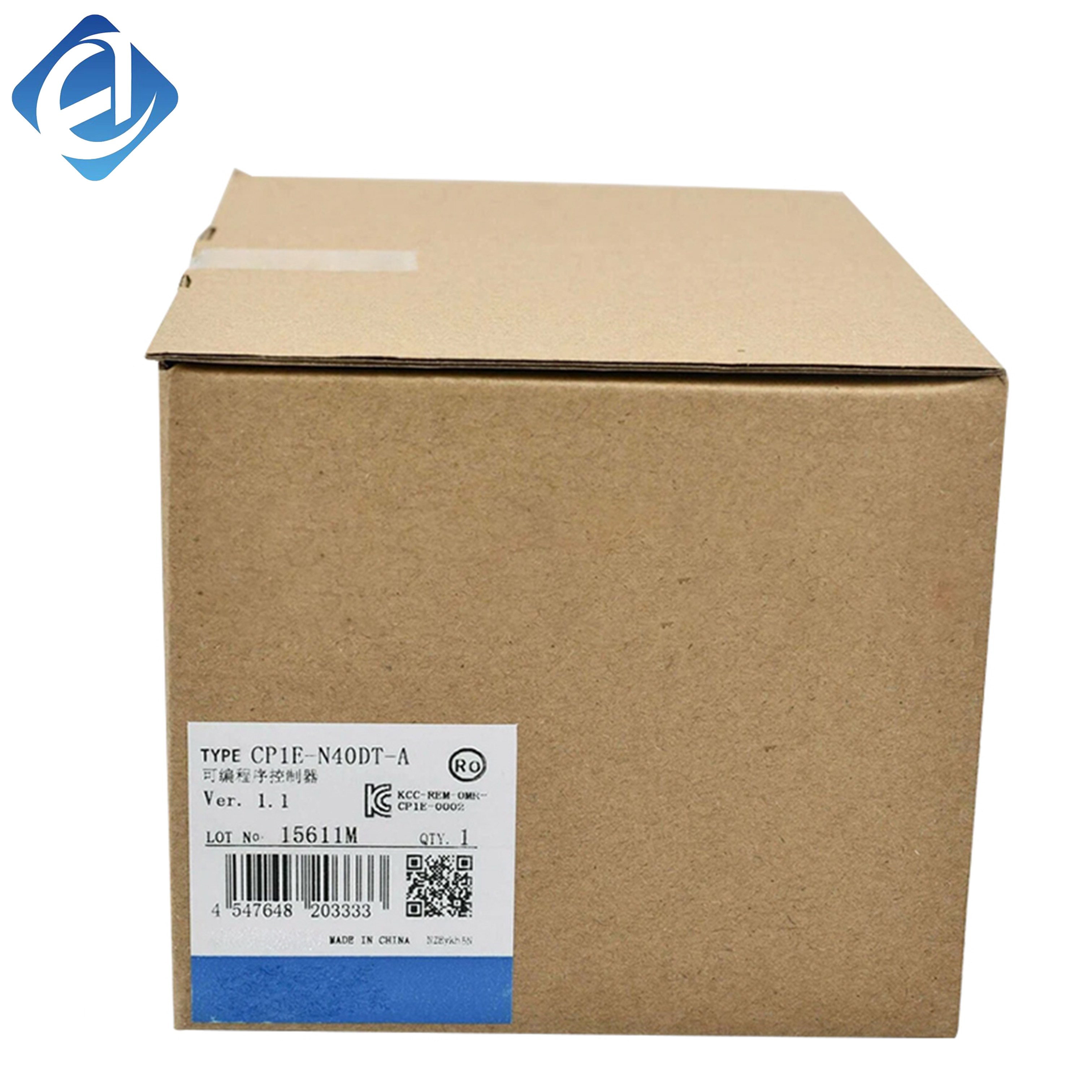 New Original Omron CP1E-N40DT-A PLC, 40 I/O points with transistor output. Boasts stable operation, quick response and strong anti-interference. Compact and expandable, cost-effective for small automation machinery and industrial on-site control.