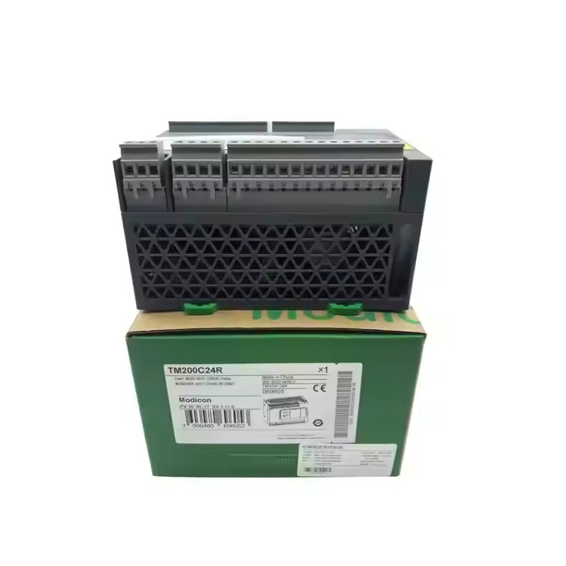 New Original TM200C24R  Modicon TM200 PLC. 24-point relay output, stable logic control, multiple communication ports, reliable anti-interference performance, suitable for small machinery