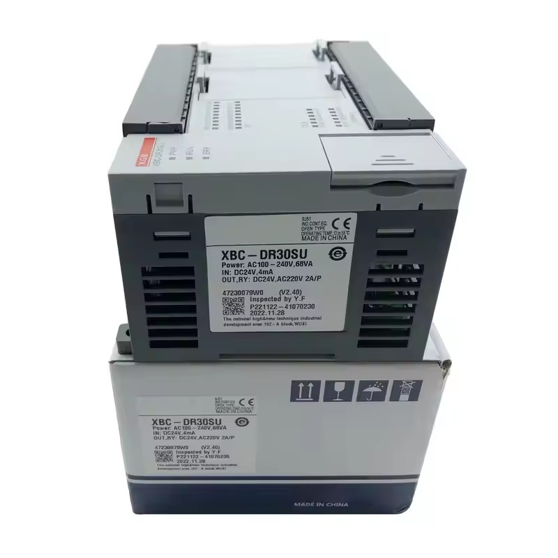 New Original XBC-DR30SU XBC series compact integrated PLC with built-in digital input and relay output. It supports logic control, high-speed counting and pulse output, featuring strong anti-interference and stable operation.