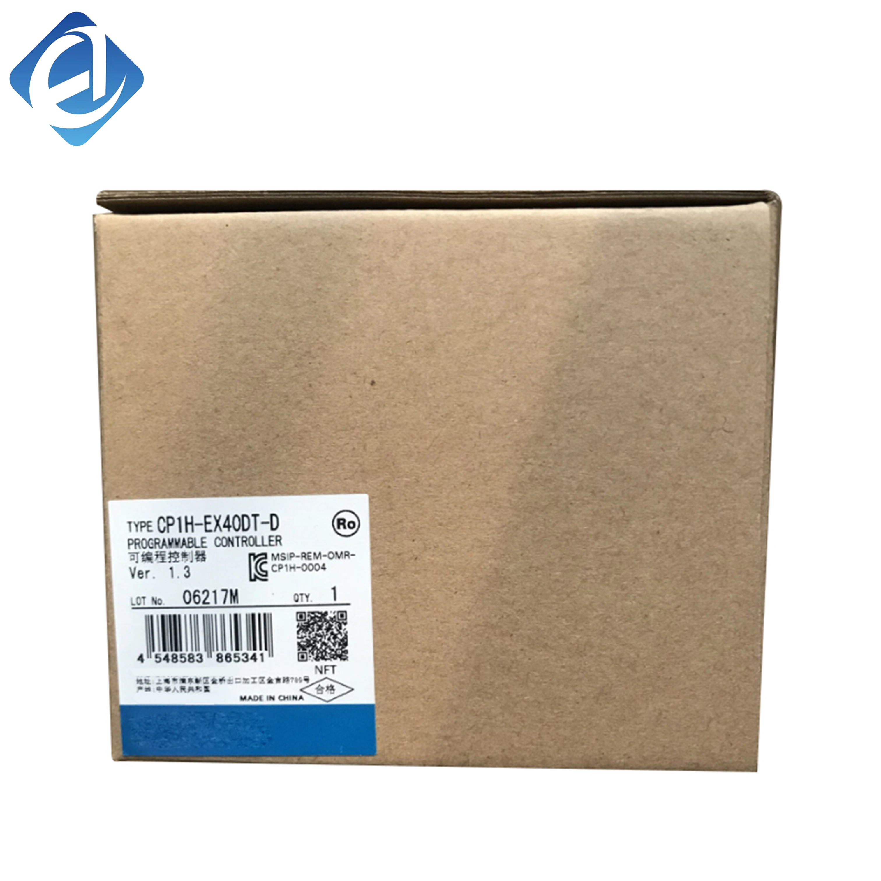 New Original CP1H-EX40DT-D Omron CP1H Series PLC Controller, high-performance integrated control unit for medium industrial automation systems.