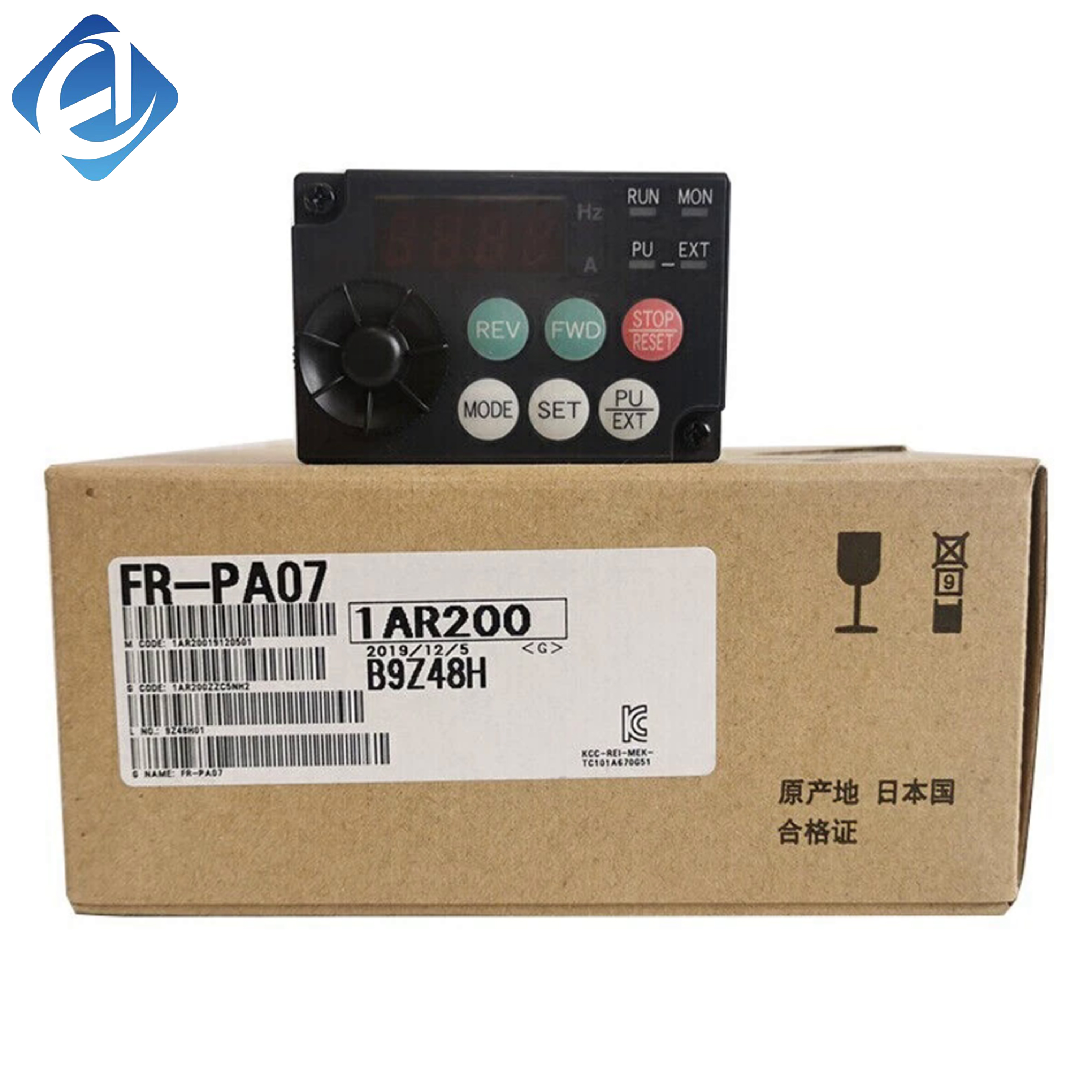 New Original FR-PA07 inverter external operation panel, compatible with FR-E700/D700/E800 series drives. It supports parameter setting, frequency adjustment and real-time operation monitoring