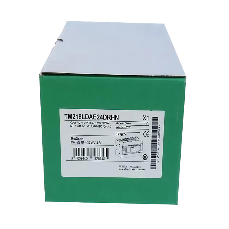 New Original TM218LDAE24DRHN Modicon M218 series compact PLC. Built-in Ethernet, 24 I/O points, stable logic control and anti-interference capability. Supports multi-device communication and simple expansion, ideal for packaging machinery