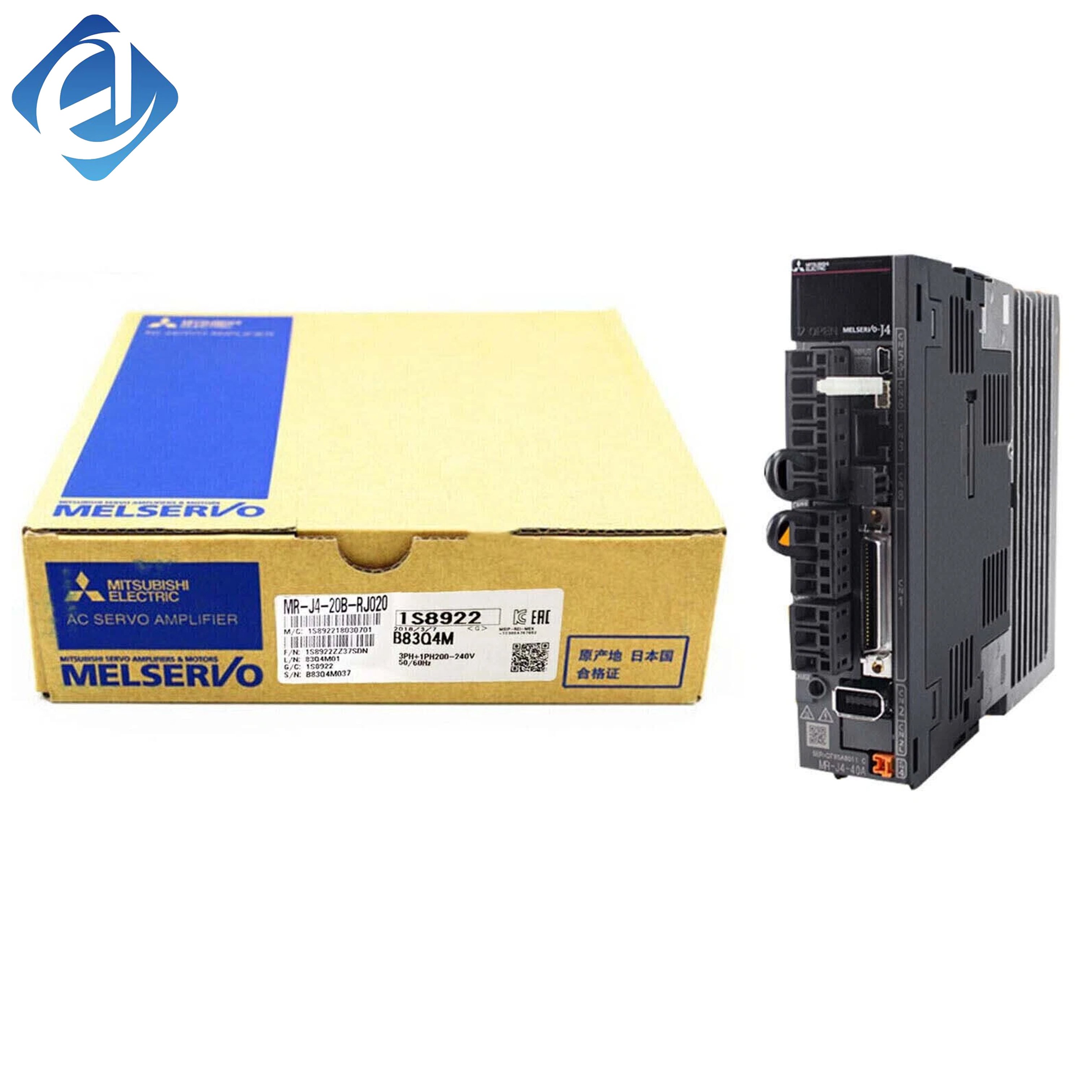 Brand New Original MR-J4-20B-RJ020 MR-J4 series 200W special customized servo drive. It provides high-precision position, speed and torque control with rapid response and low vibration performance. Equipped with built-in safety functions 