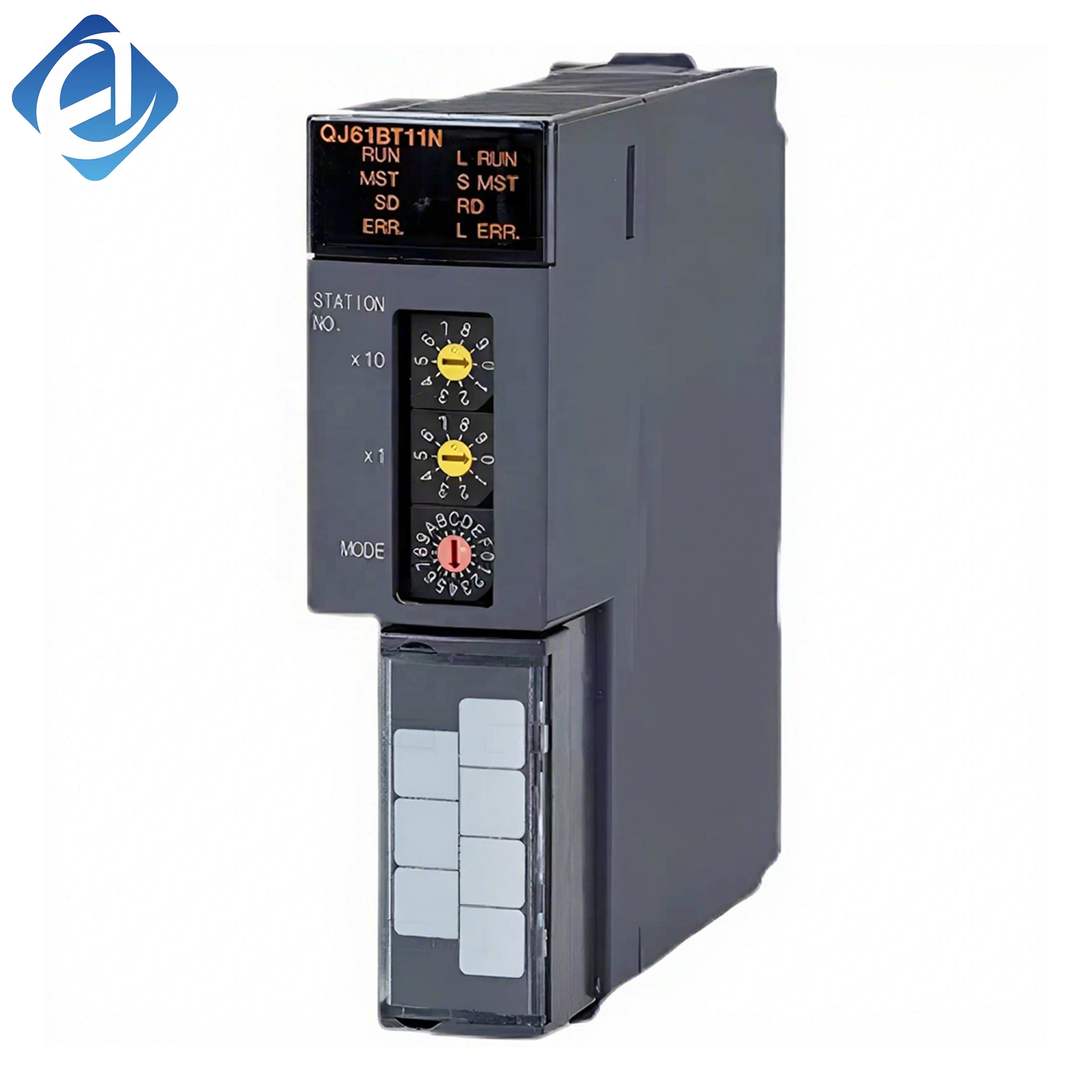 وحدة اتصالات سلسلة Q جديدة وأصلية من طراز QJ61BT11N. تحقّق تبادل بيانات عن بُعد مستقر. مقاومة عالية للتداخل، وتُستخدم في أنظمة التحكم الصناعي المرتبطة بشبكات وحدات التحكم المنطقية القابلة للبرمجة (PLC).