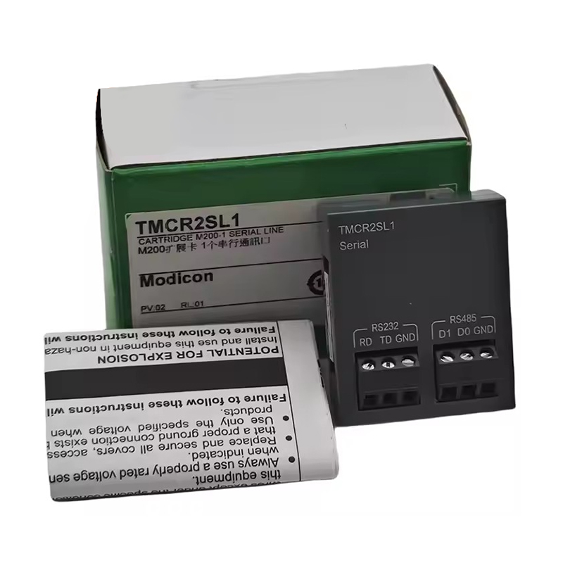 ماژول افزایشی ارتباط از راه دور اصلی و جدید TMCR2SL1 ساخت Modicon. انتقال پایدار سیگنال باس، شبکه‌سازی آسان PLC، عملکرد قوی در برابر تداخل‌ها و نصب ساده.