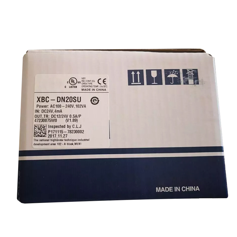 New Original XBC-DN20SU XBC series compact PLC controller with integrated digital input points. It features fast response, excellent anti-interference performance and flexible programming function. Compact structure and easy installation