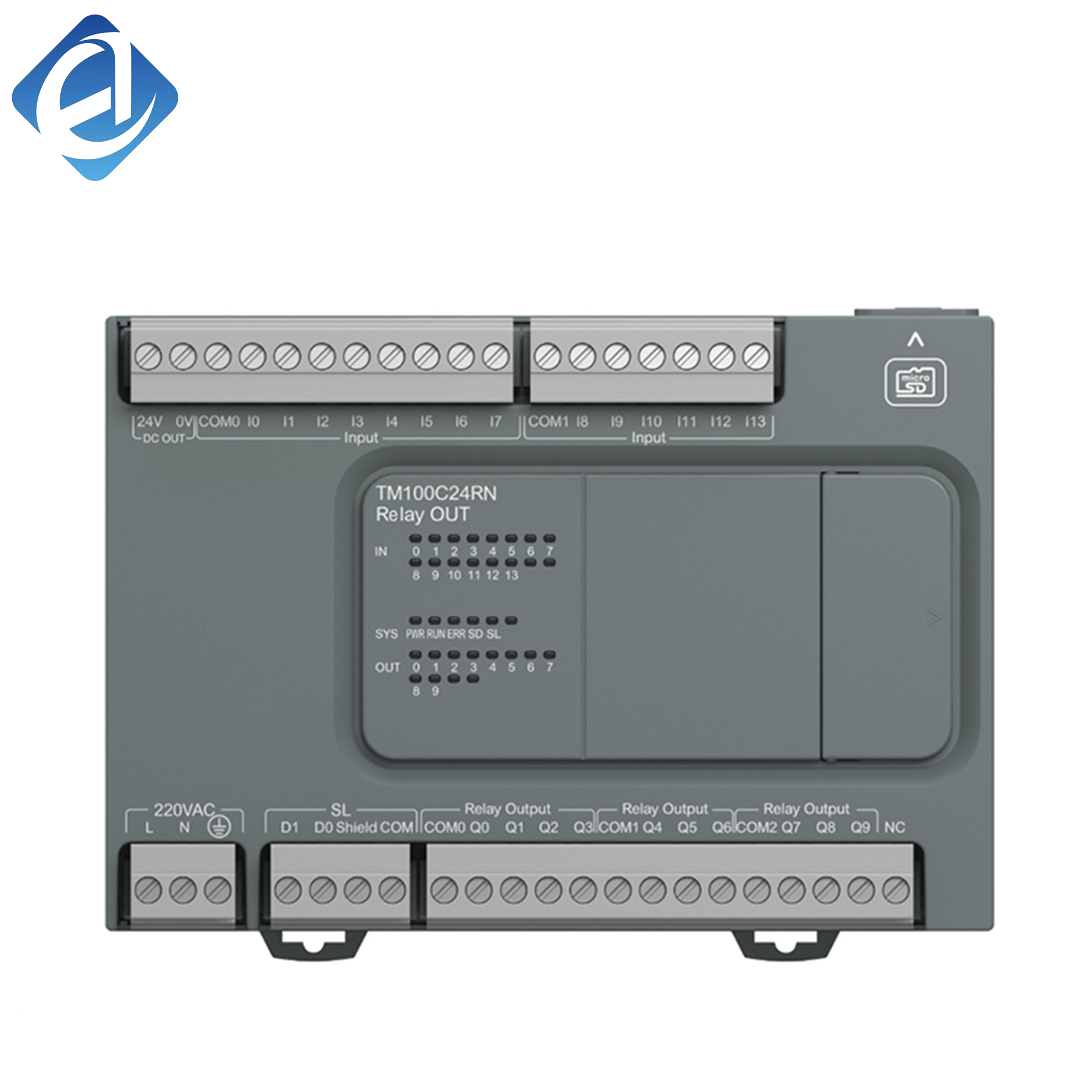 New Original TM100C24RN Modicon TM100 PLC. 24 relay I/O points, stable logic operation, strong anti-interference, compact and easy wiring, cost-effective, suitable for small automation equipment