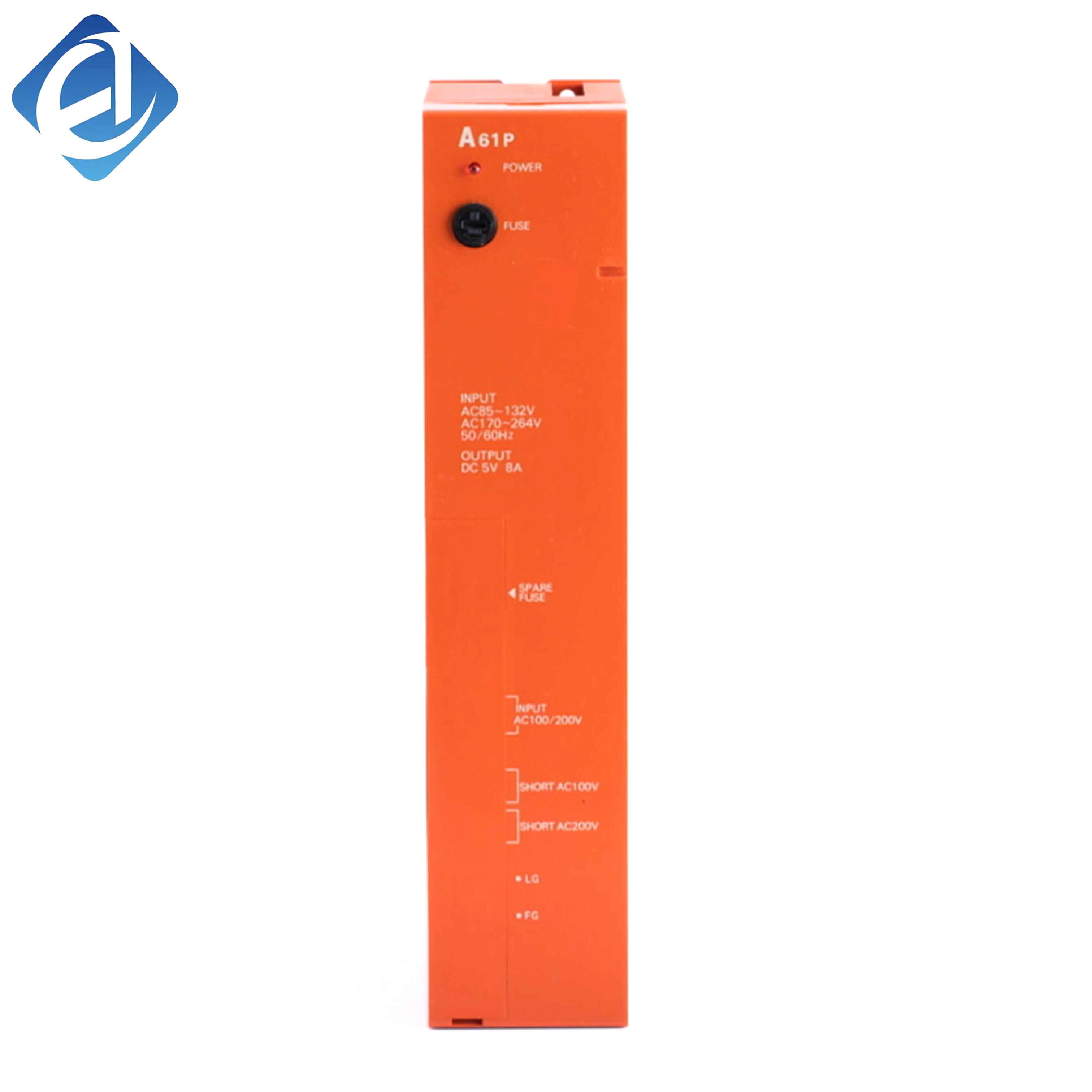 New Original A61P A series PLC power supply module. It supplies stable operating power for A-series PLC main units and expansion modules, with overcurrent and overvoltage protection. Featuring high stability