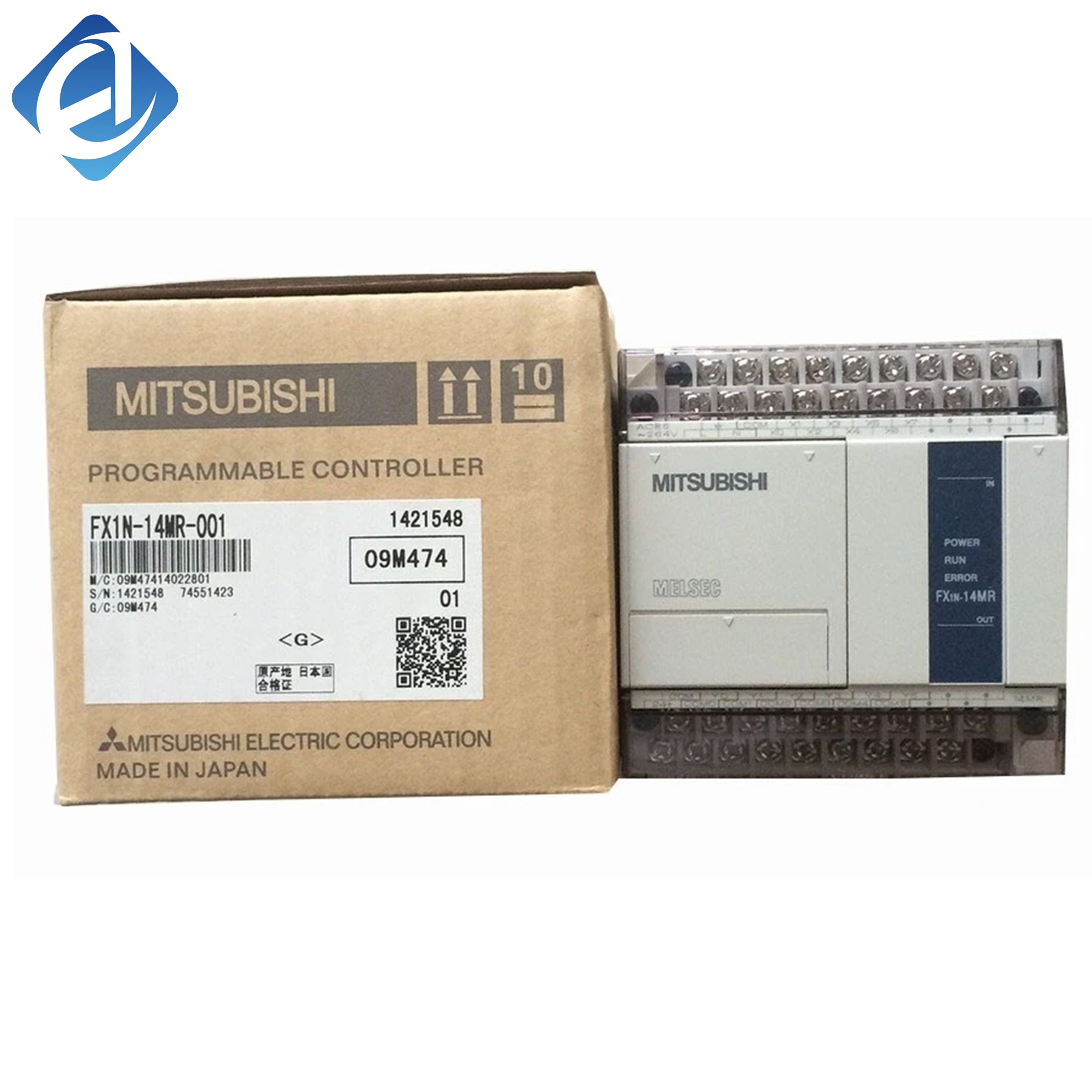 New Original FX1N-14MR-001 FX1N series compact PLC controller. Equipped with relay output, 14 I/O points, stable performance and strong anti-interference. It supports basic logic control and simple expansion functions