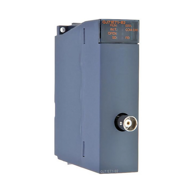 New Original QJ71E71-B2  Q series Ethernet communication module. Supports fast network data transfer. Applied for PLC network connection and remote communication in industrial automation.