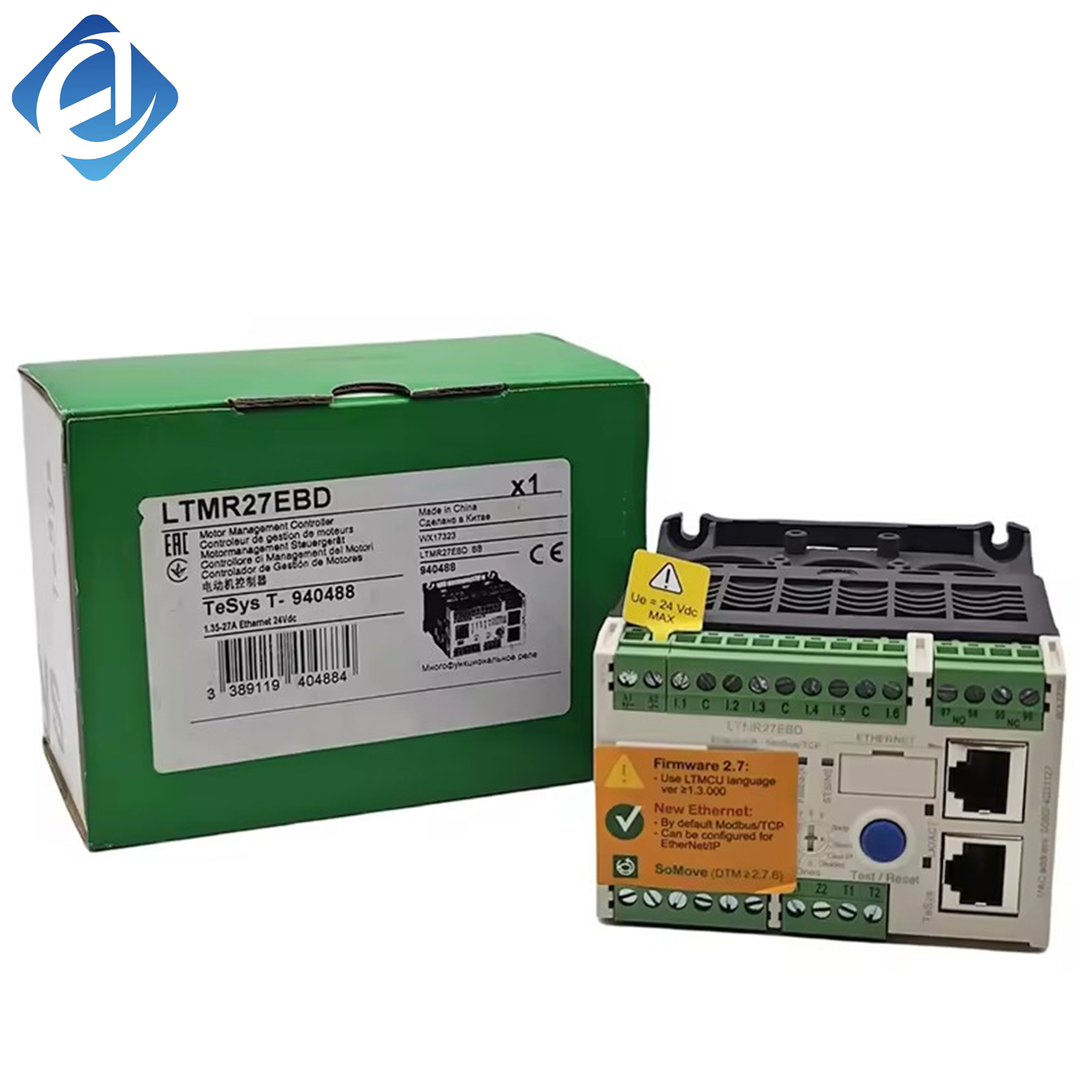New Original LTMR27EBD TeSys T series motor management relay. It integrates comprehensive motor monitoring, overload and phase protection, and communication function. With high precision detection and stable operation