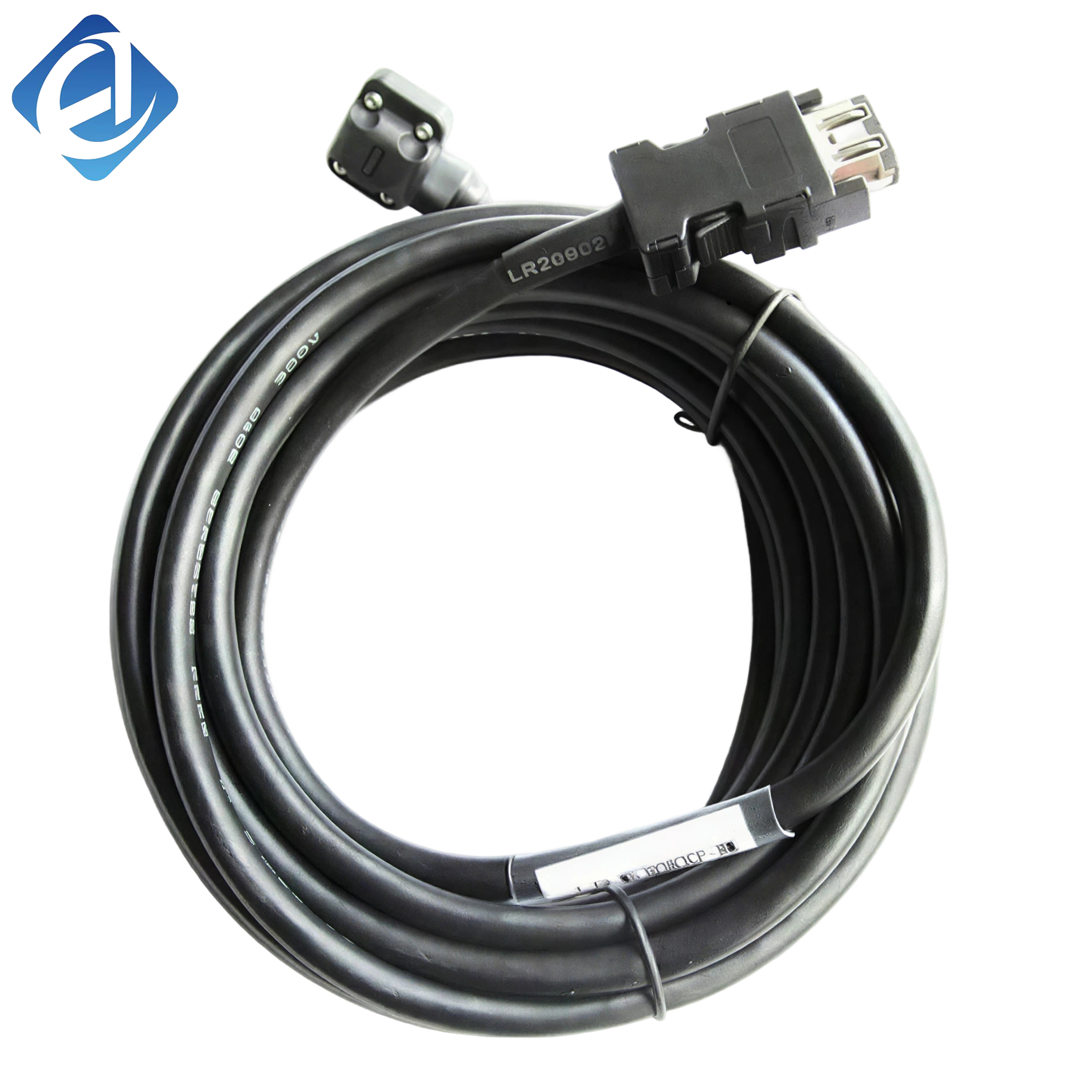 New Original MR-J3ENCBL5M-A1-H 5-meter encoder cable for MR-J3 series servo systems. Transmits encoder signals stably, connects servo motor and drive, used for signal transmission in industrial 