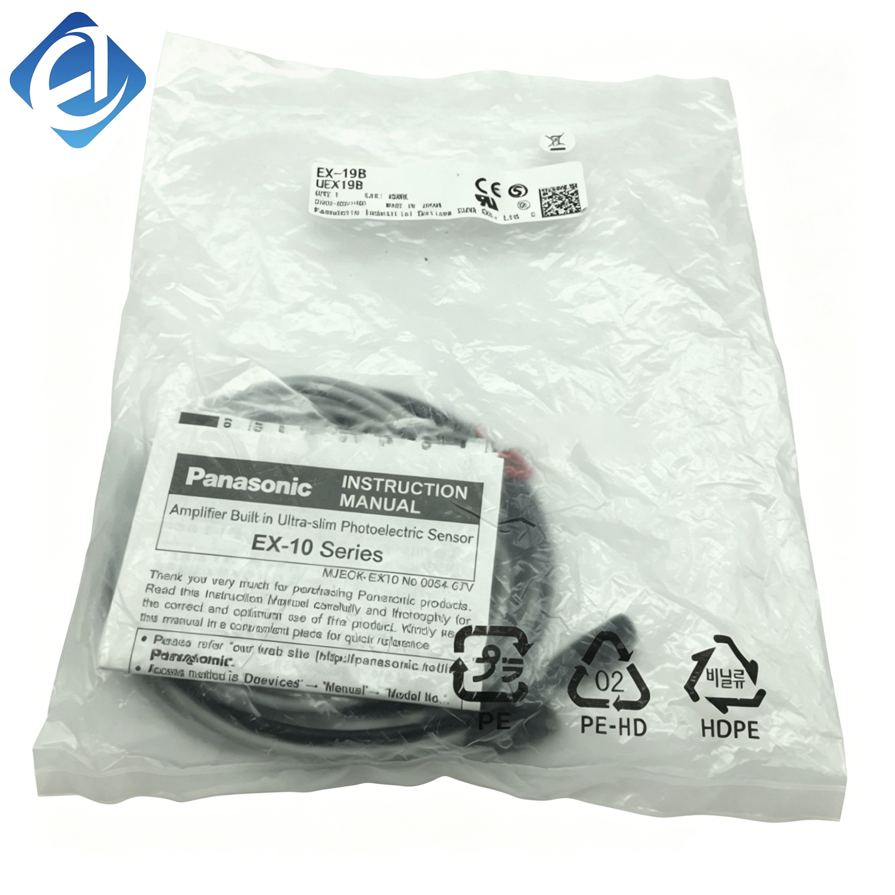 New Original EX-19B Photoelectric Sensor, EX SeriesFast response, precise detection capability. Compact size, simple installation. Suitable for object sensing and industrial automation control scenarios.