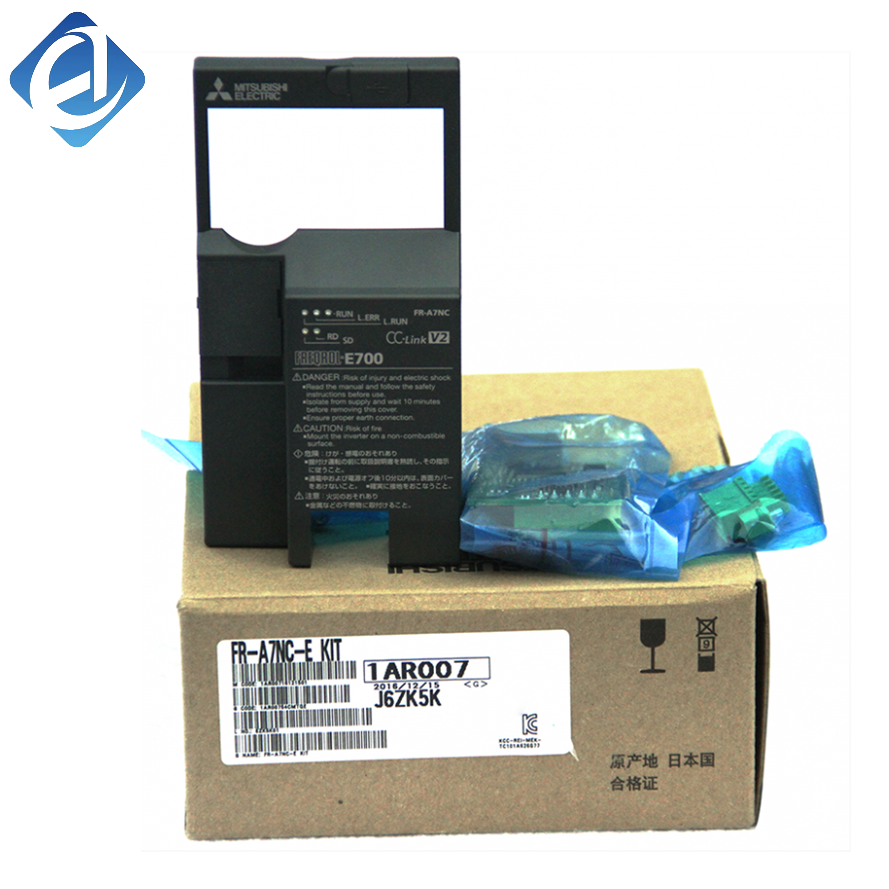New Original FR-A7NC-E KIT is a CC-Link communication card kit for Mitsubishi FR-A700 series inverters. It enables seamless network communication, remote parameter configuration and real-time operation monitoring. Featuring strong anti-interference