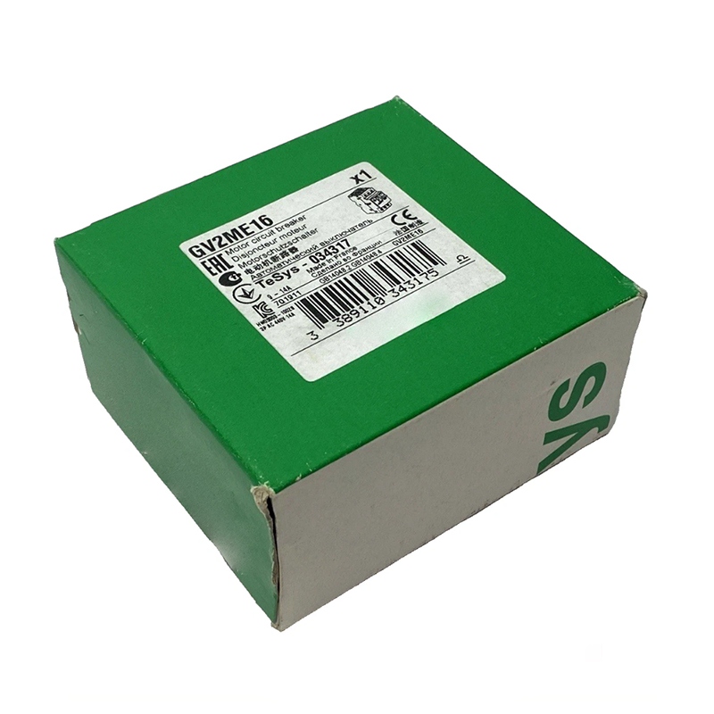 New Original GV2ME16 TeSys GV2 series motor circuit breaker. With 9~14A adjustable current range, it provides overload, short-circuit and isolation protection for three-phase motors. Compact size, easy DIN rail mounting 