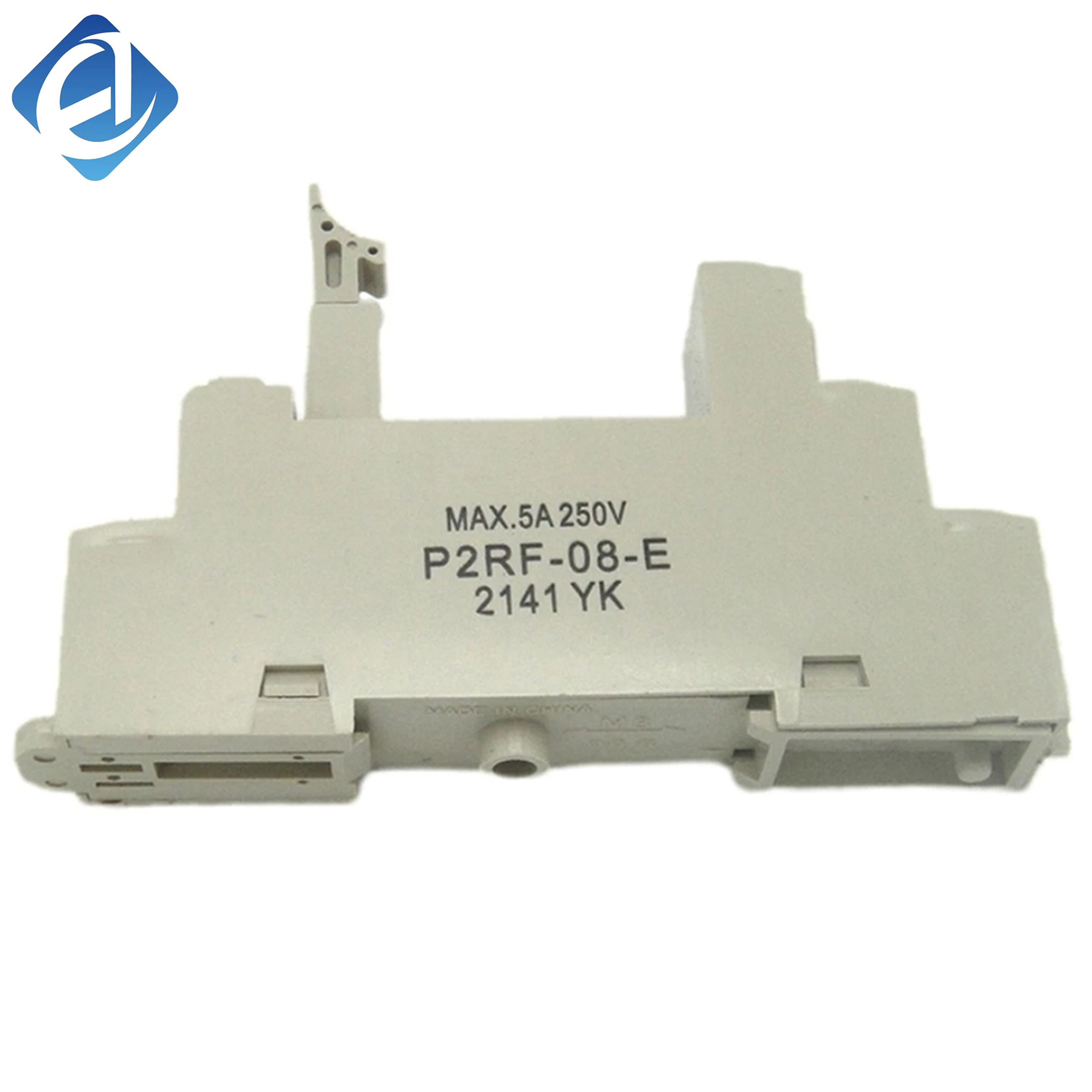 New Original P2RF-08-E Omron P2RF Series Relay Socket, applied for supporting installation and wiring of 8-pin industrial relays in control cabinets and automation systems.