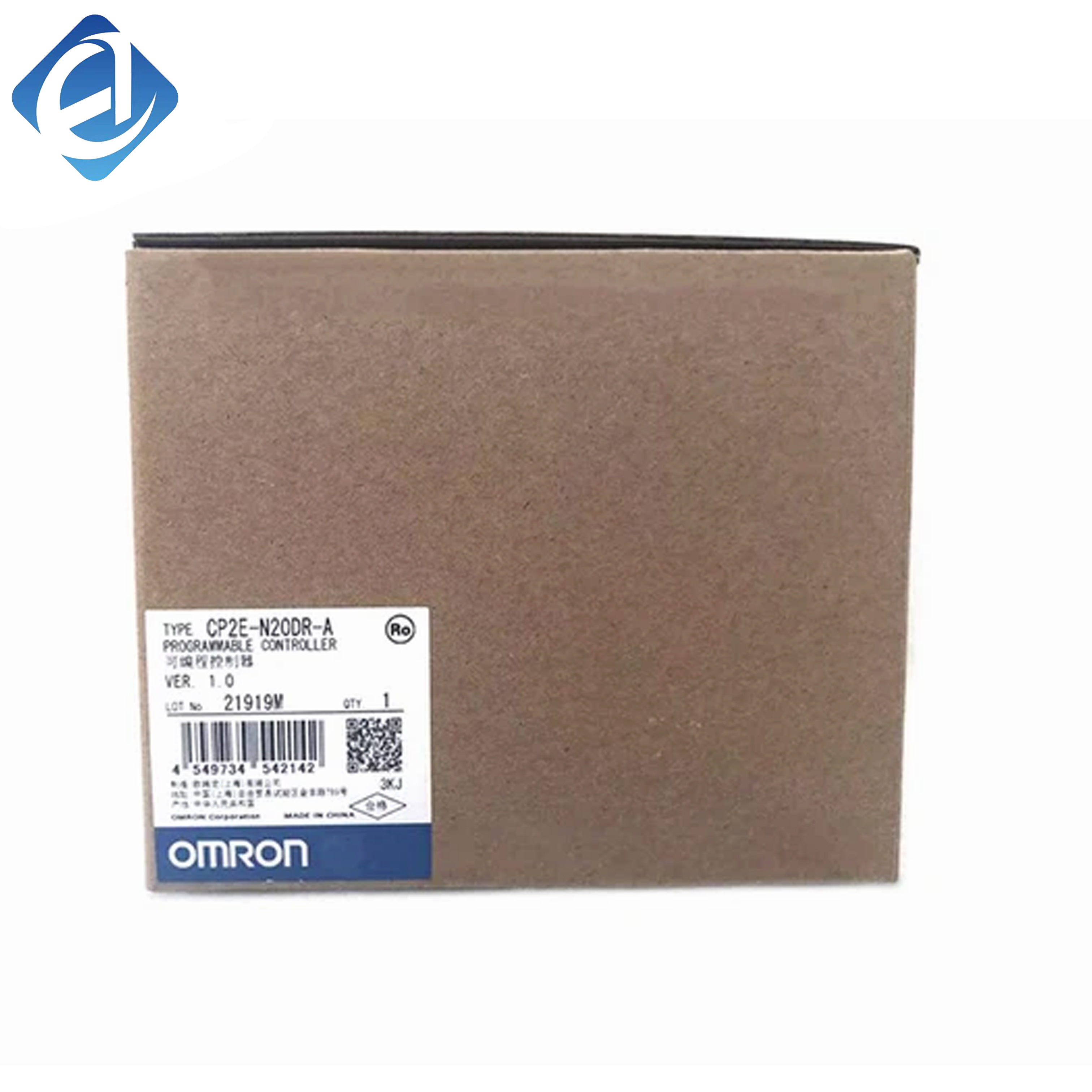 New Original Omron CP2E-N20DR-A series PLC, 20 I/O points, relay output. Stable operation and strong anti-interference, supporting flexible expansion. Compact & cost-effective, perfect for small automation devices and industrial on-site control.