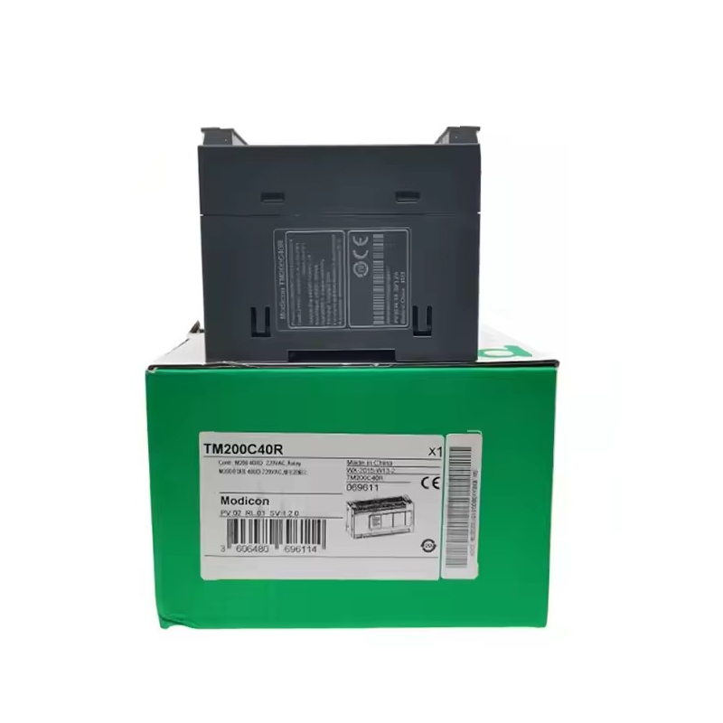New Original TM200C40R Modicon TM200 series integrated PLC. 40 I/O points with relay output, stable operation and cost-effective performance. It supports basic logic control, simple communication and easy programming
