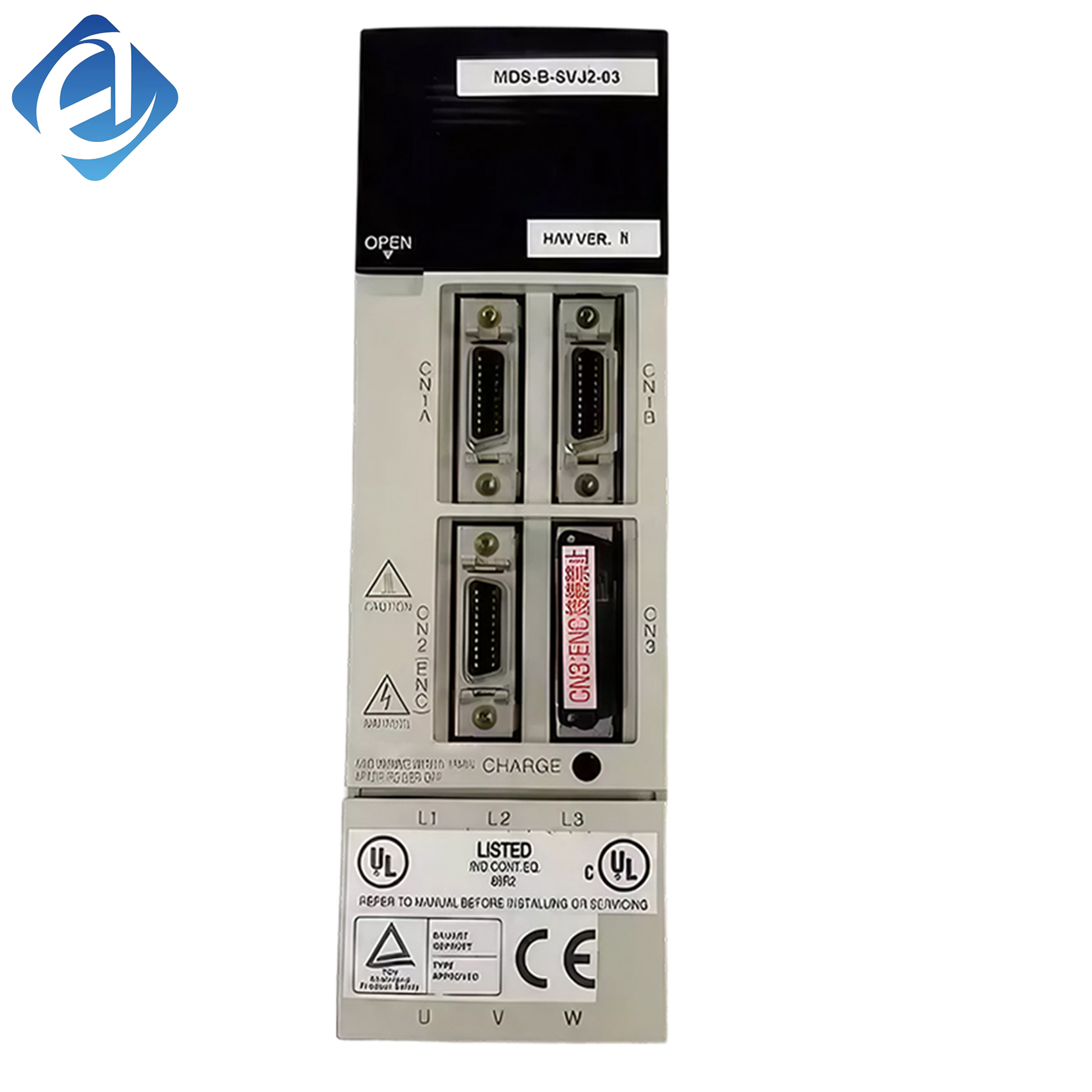 New Original MDS-B-SVJ2-03 is MDS-B series servo drive unit for CNC machine tools. It provides precise speed and torque control, features stable operation and high dynamic response. With reliable overload protection and compact structure