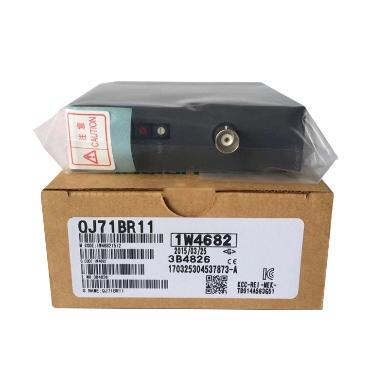 New Original QJ71BR11 Q series network module. Delivers stable remote communication. Designed for PLC network connection and data transmission in industrial control systems.