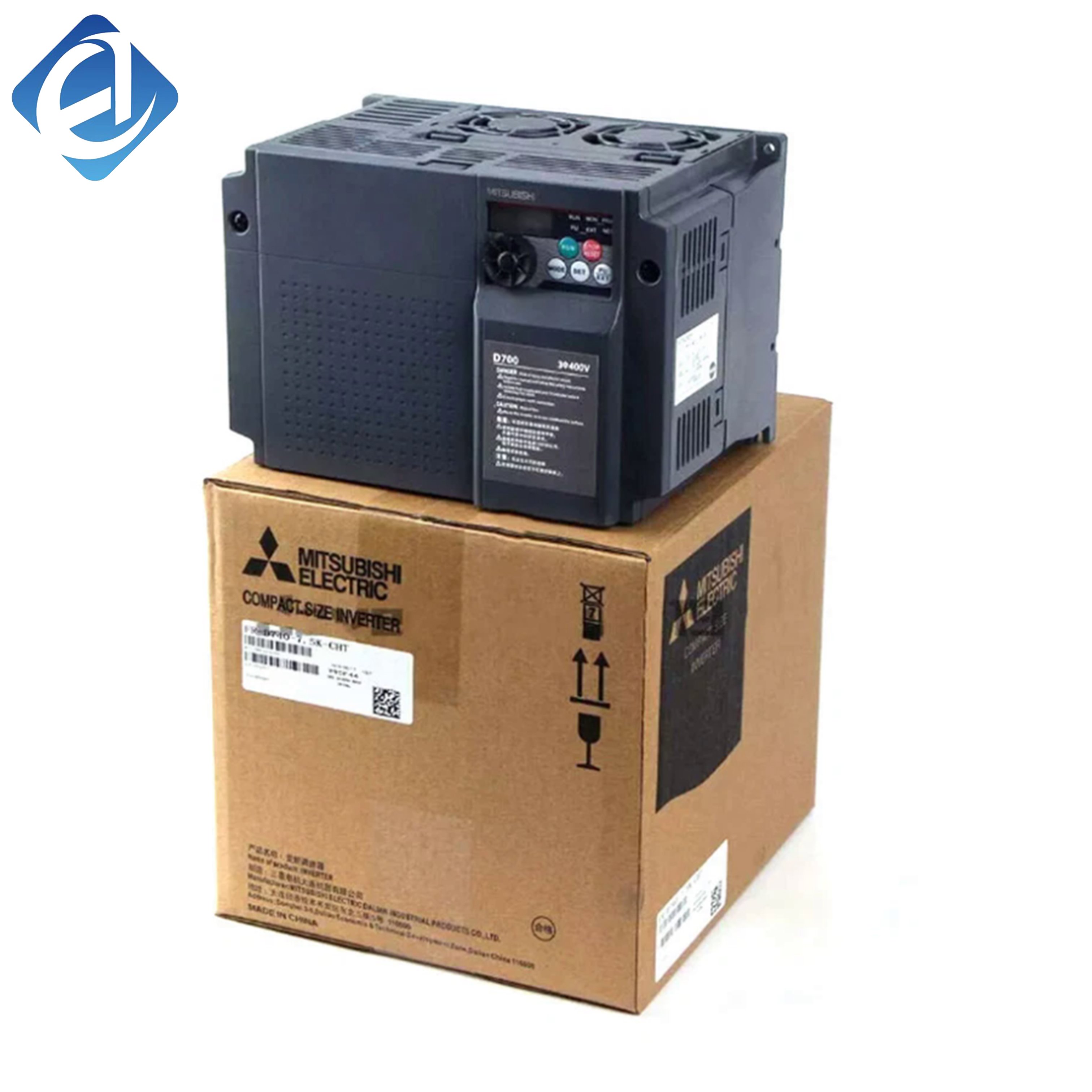 New Original FR-D740-7.5K-CHT belongs to FR-D740 series compact inverter, 7.5KW three-phase 380V. It supports smooth motor speed regulation, comes with comprehensive overload and overvoltage protection.