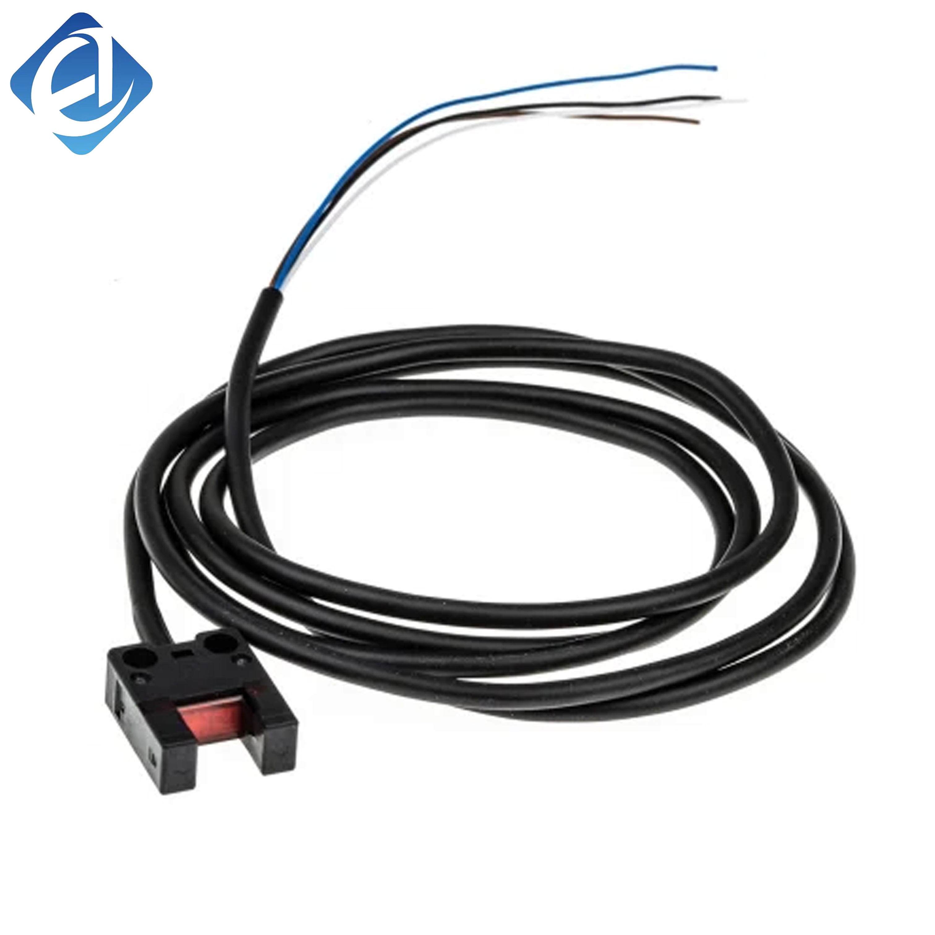 Sensor Fotoelektrik Asli Baharu PM‑U25, Siri PM. Sensor sinar-tembus berbentuk-U ultra-padat ini digunakan untuk pengesanan objek kecil dan pengesan kedudukan dalam jentera automatik. Ia mempunyai ciri pengesanan berkepekaan tinggi