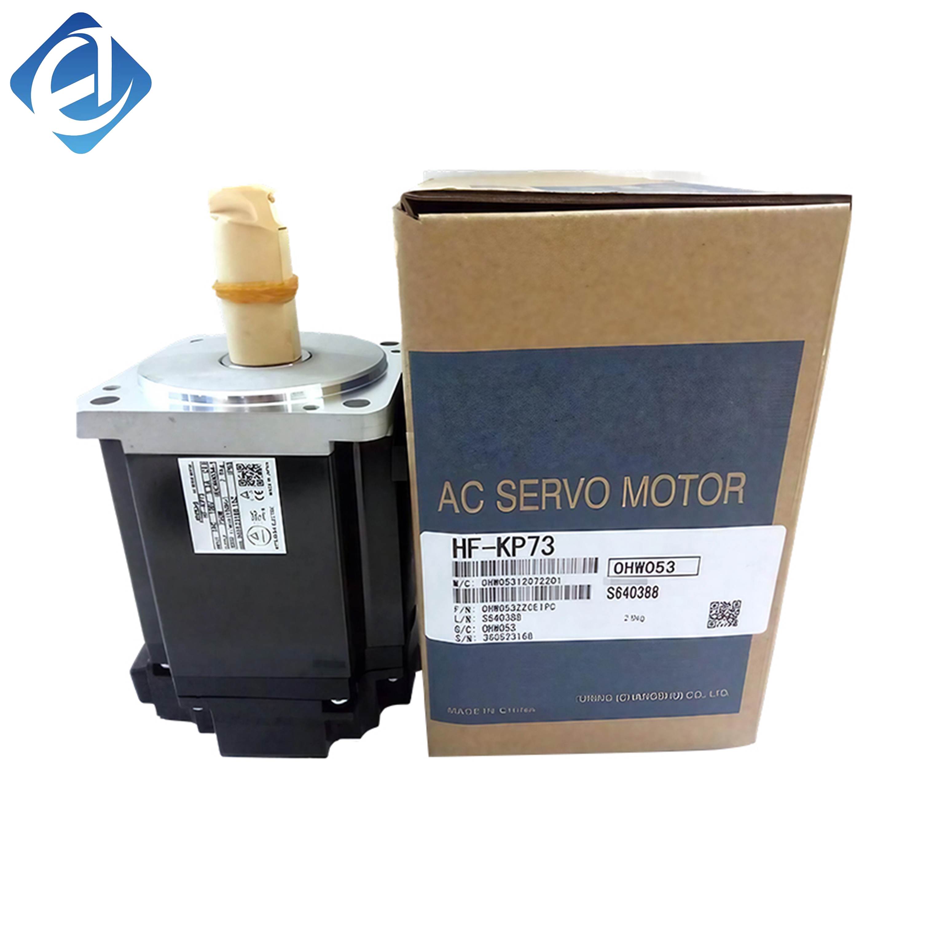 New Original HF-KP73 is a 750W low inertia AC servo motor of MELSERVO series. It features high precision positioning, fast dynamic response and smooth running performance. Compact and durable, it perfectly matches Mitsubishi servo drives