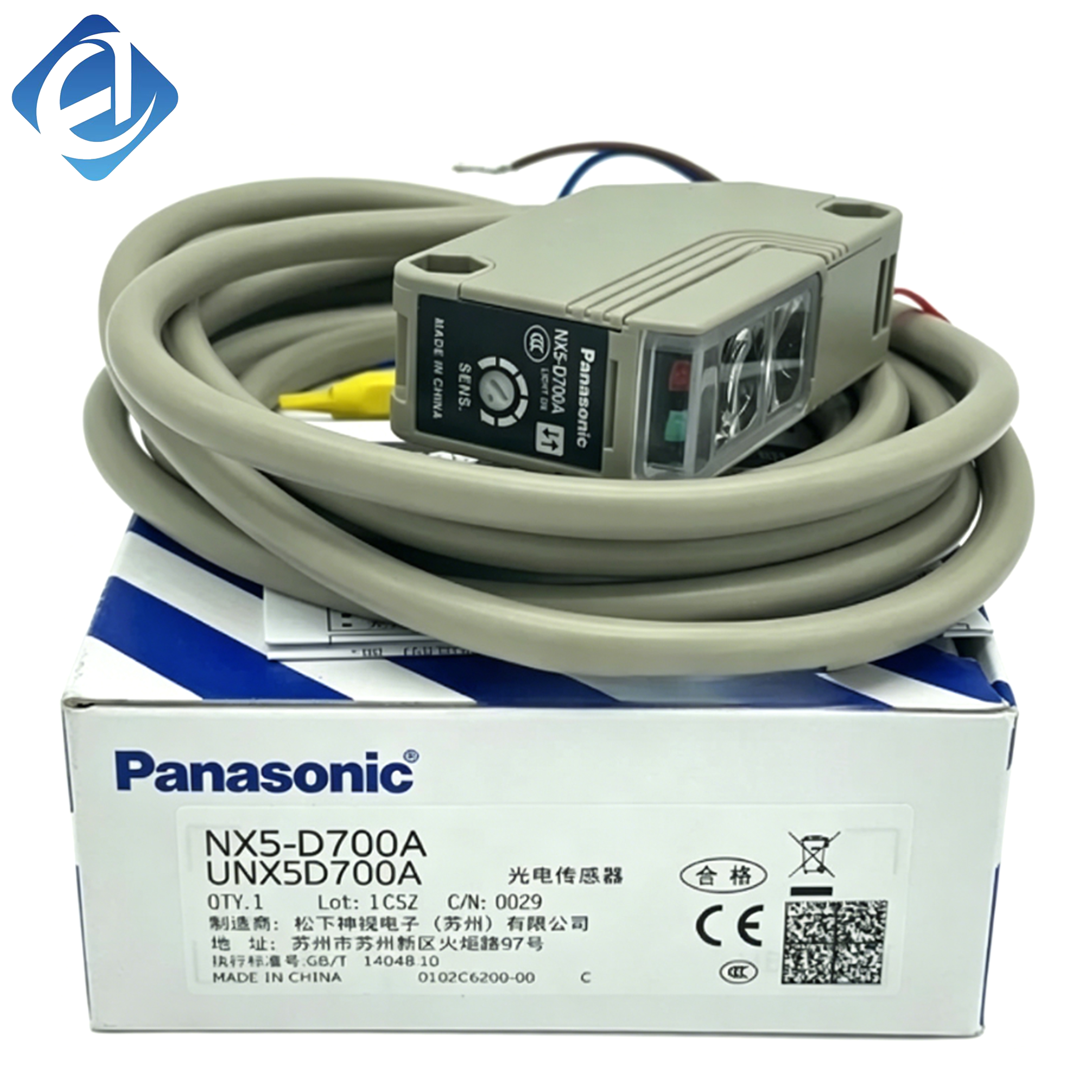 New Original NX5-D700A Photoelectric Sensor, NX5 SeriesAccurate detection, quick response speed. Strong stability against interference. Used for object detection and position monitoring in industrial automation.