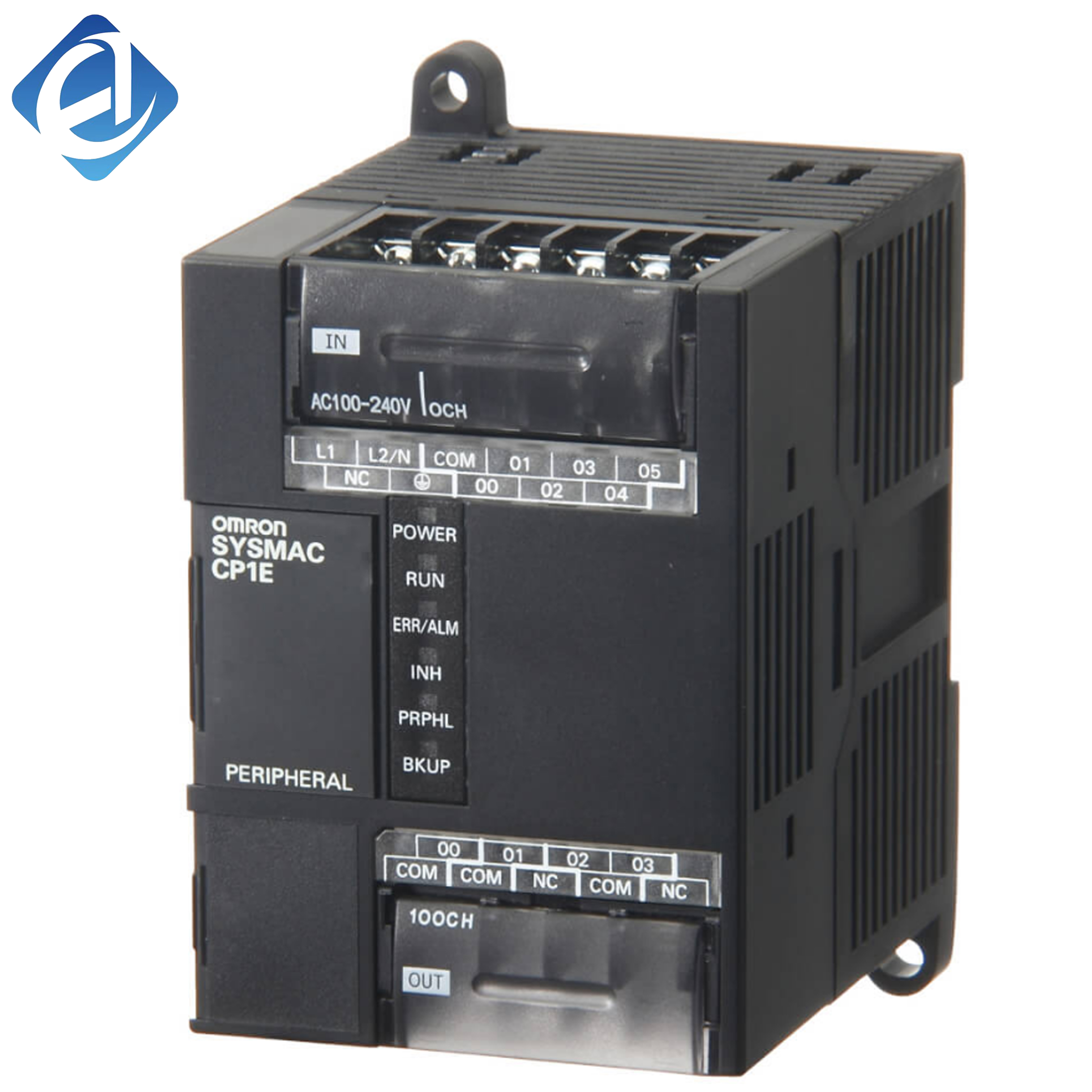 New Original Omron CP1E-E10DR-D series compact PLC. With 10 I/O points, DC power supply and relay output, it fits small equipment logic control, simple mechanical automation and miniature industrial control applications.