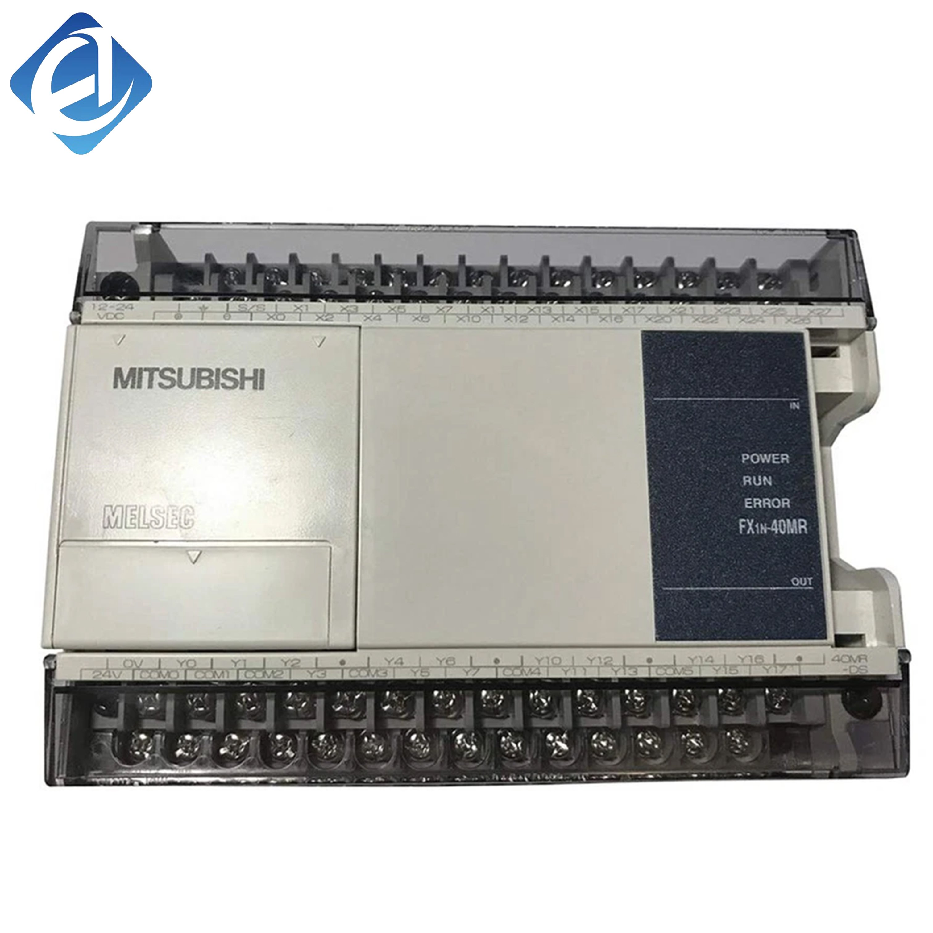 وحدة تحكم منطقية قابلة للبرمجة (PLC) أصلية جديدة من سلسلة FX1N-40MR-DS، مدمجة الحجم، بـ 24 نقطة إدخال / 16 نقطة إخراج ريلاي، ونوع مصدر الطاقة تيار مستمر (DC)، وتتميّز بالثبات والكفاءة من حيث التكلفة، وتُستخدم على نطاق واسع في التحكم في المعدات الصغيرة وأنظمة الأتمتة البسيطة.