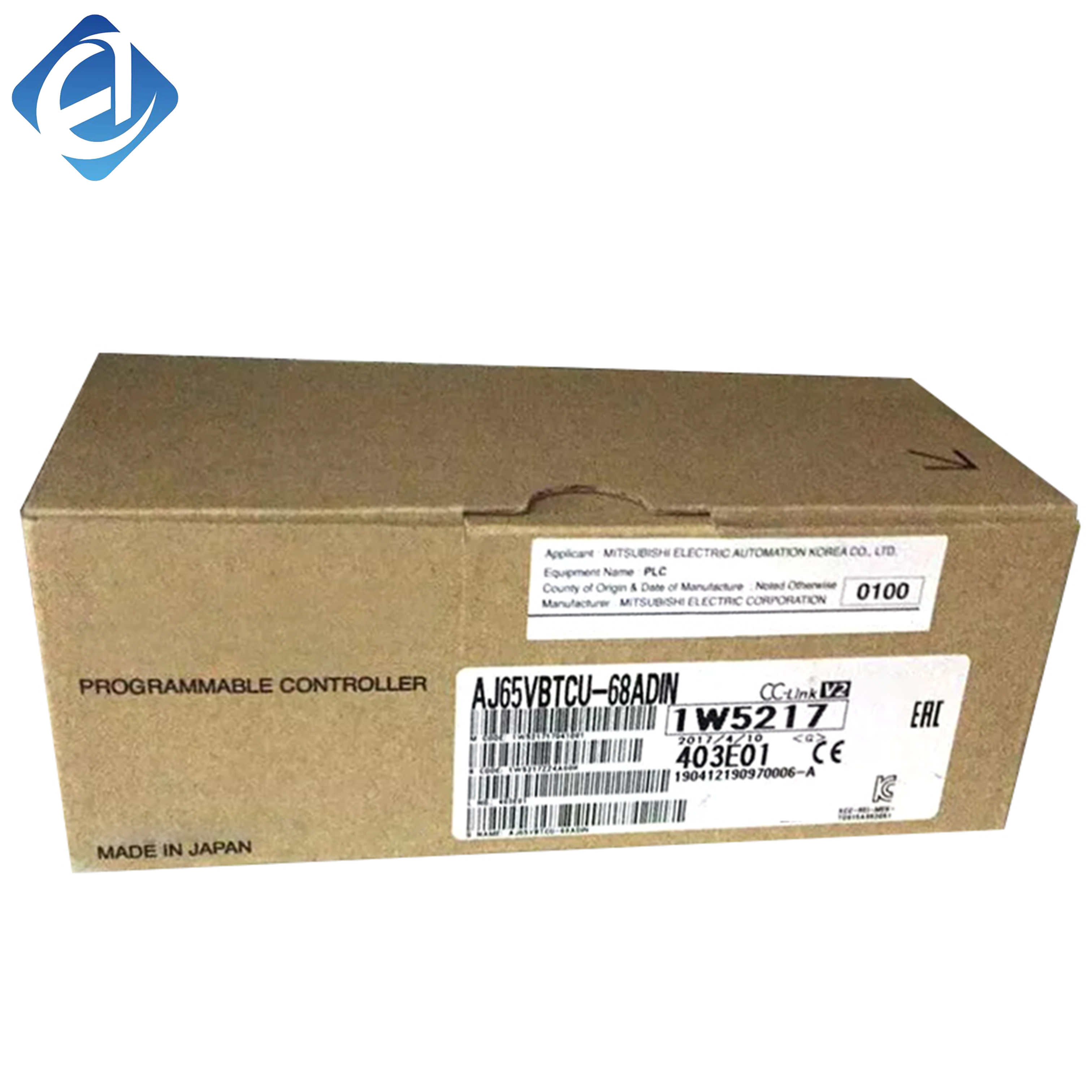 New Original AJ65VBTCU-68ADIN CC-Link V2 series analog input module, 8-channel analog signal acquisition, high resolution and anti-interference capability. It collects voltage and current signals, expands remote I/O system