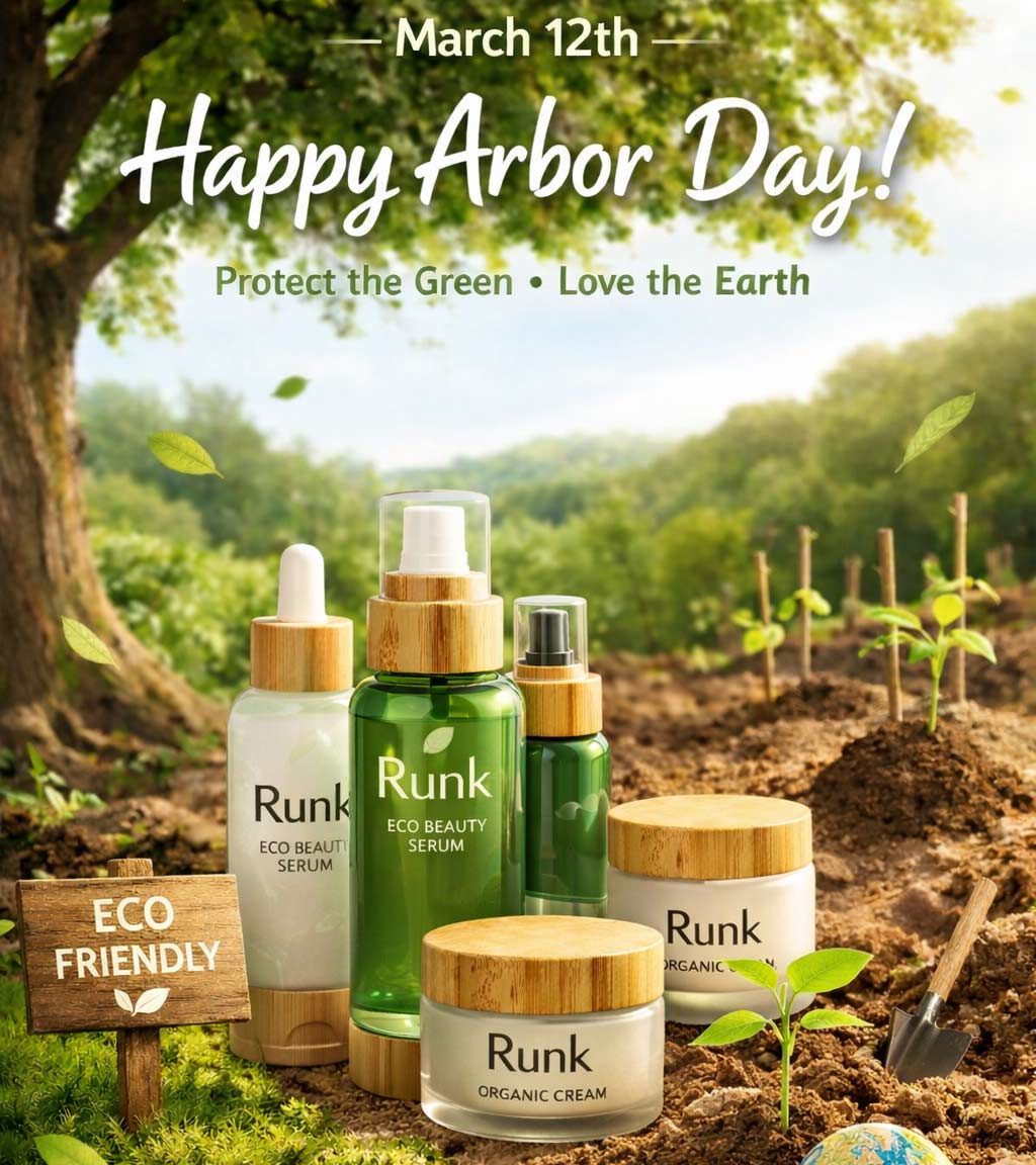 Runk celebra la Giornata degli Alberi promuovendo imballaggi cosmetici ecologici