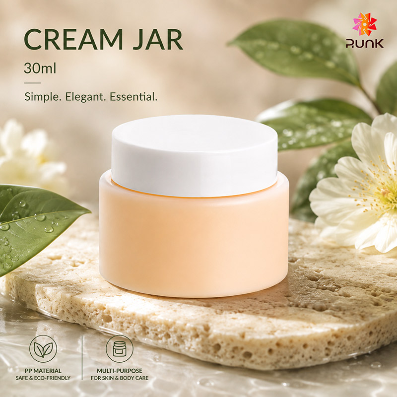 Vasetto carino in plastica per cosmetici, 30 ml, per creme per il viso e la cura della pelle
