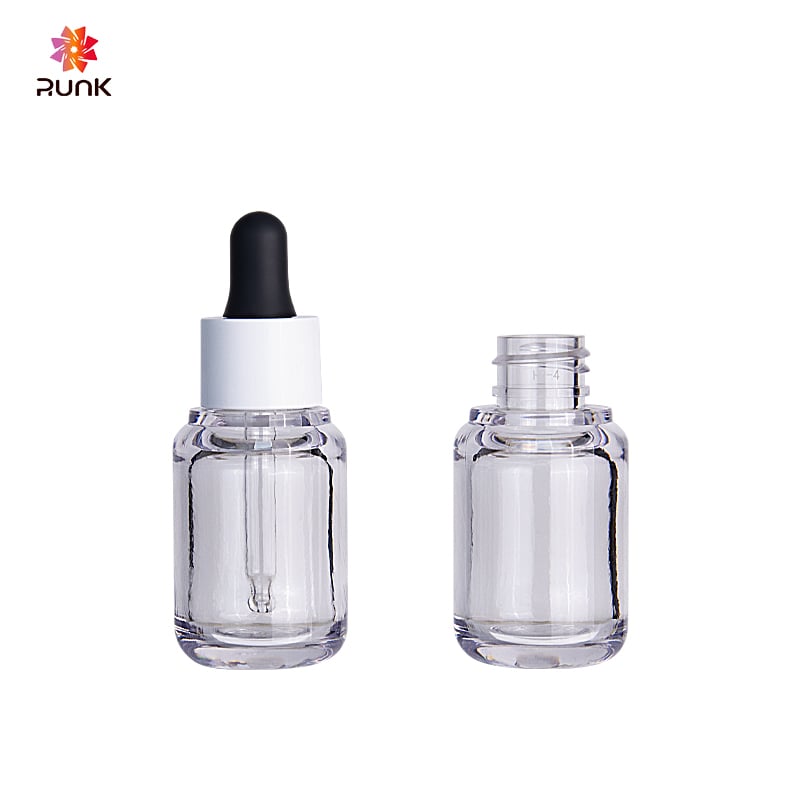 Runk manufacturer custom skin care essential oil dropper plastic bottles 