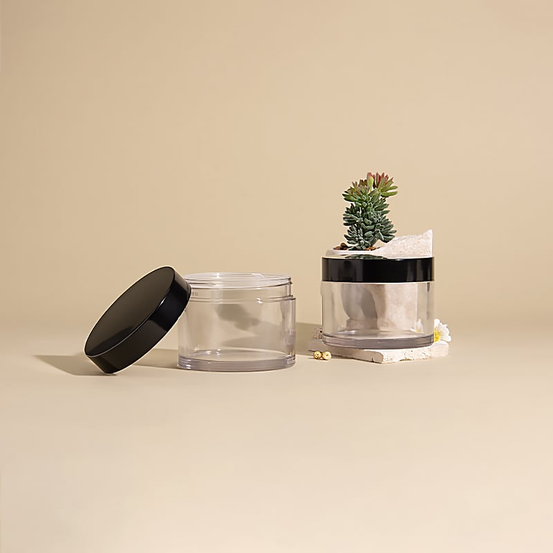 vaso cosmetico in plastica da 120 ml per confezionamento di burro corpo e creme, vendita all’ingrosso
