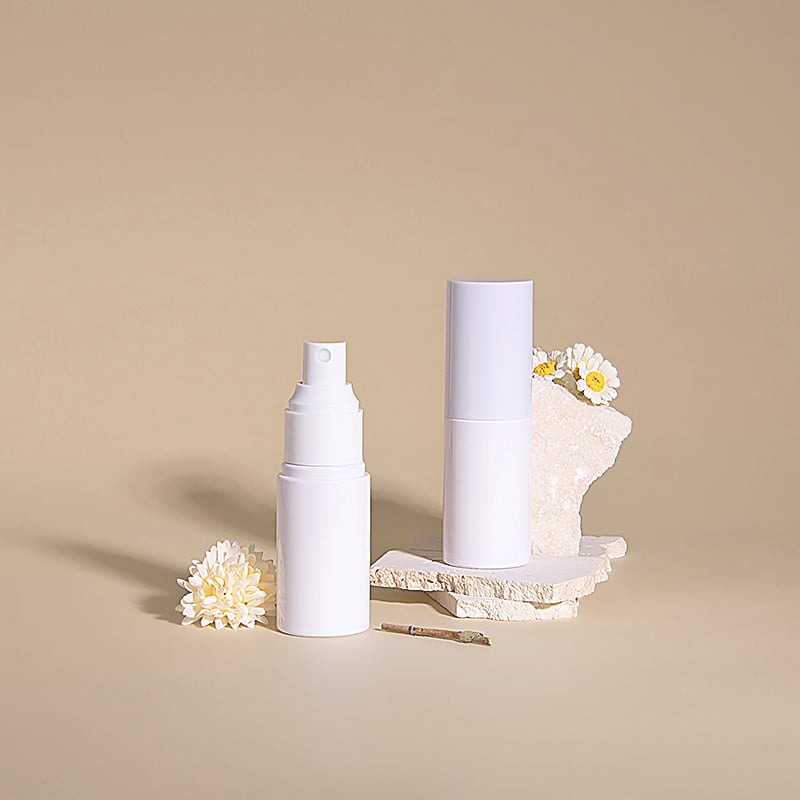 Flacone vuoto rotondo per acqua per il trucco con spalla arrotondata, 40 ml, spray idratante
