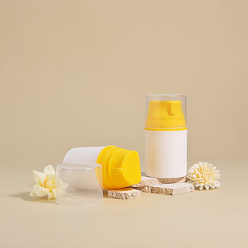 Fornitore Runk, flacone cosmetico da 50 ml per lozione senza aria a forma di becco d’aquila